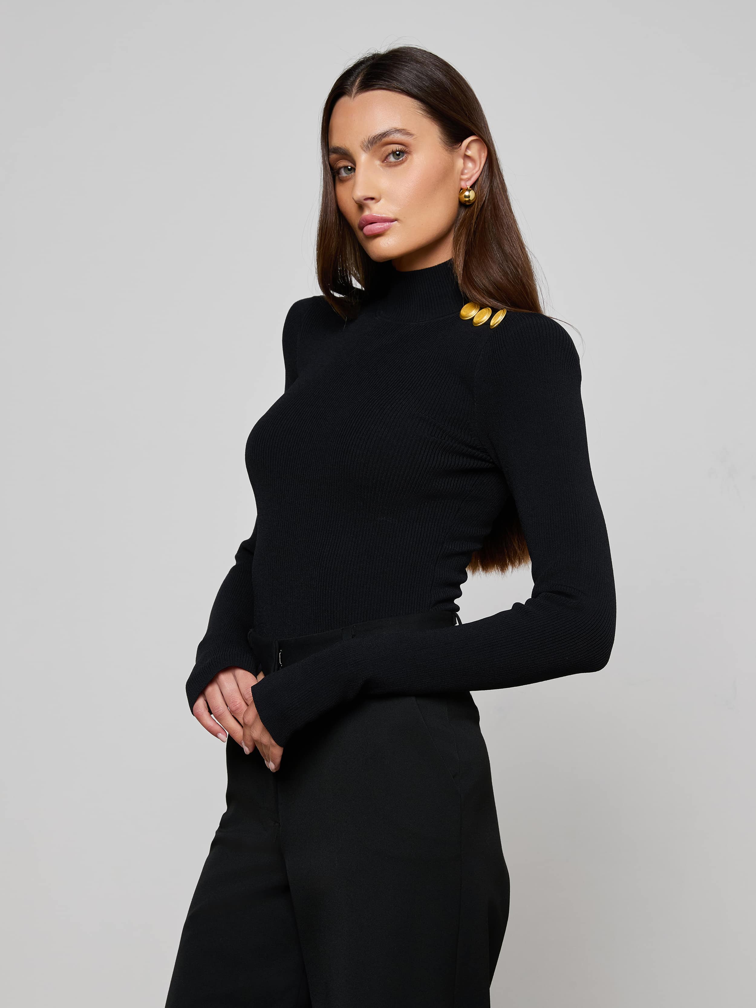 L'AGENCE - Jennis Mock - Neck Bodysuit - Image 2