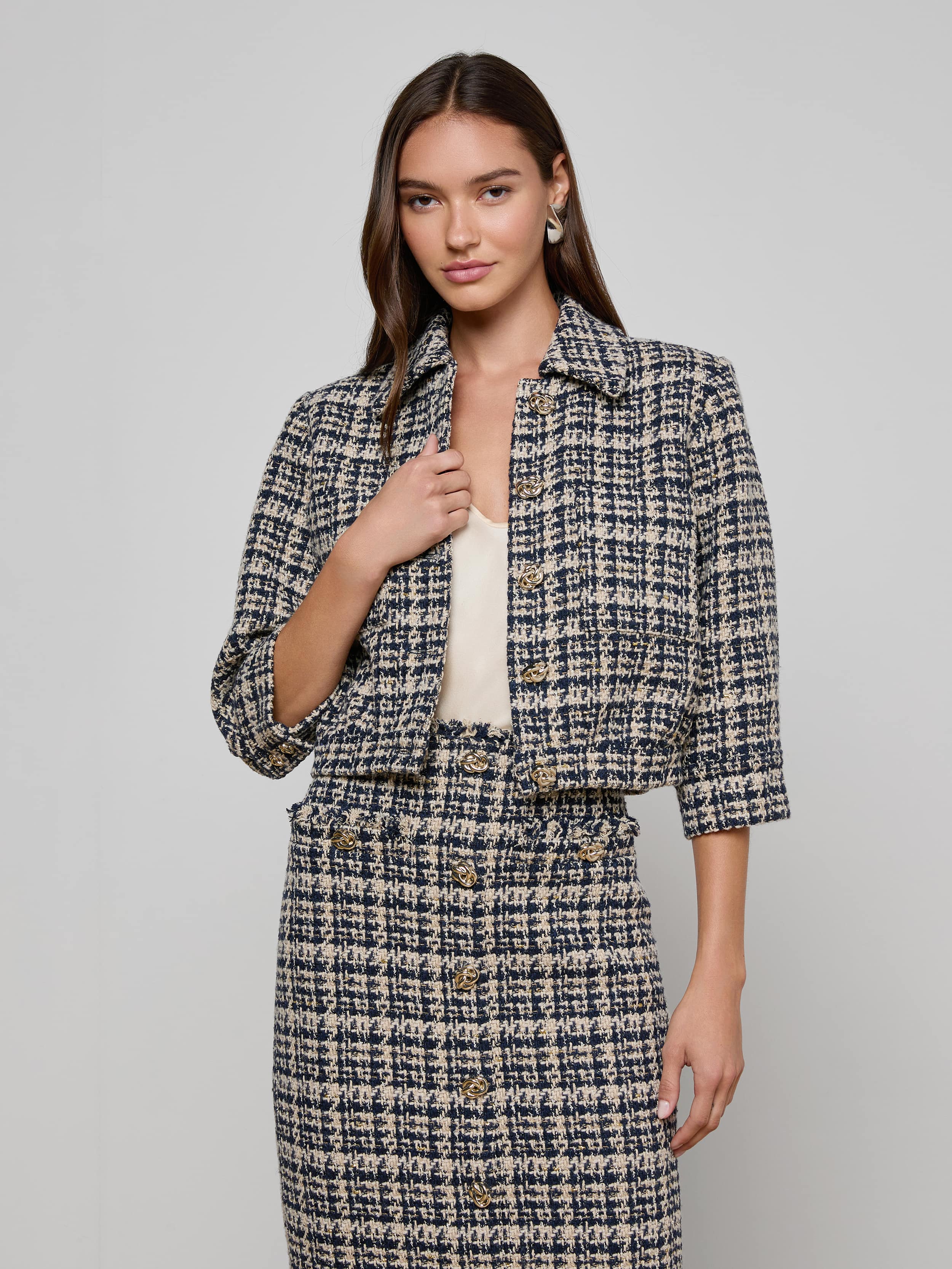 L'AGENCE - Jia Tweed Jacket