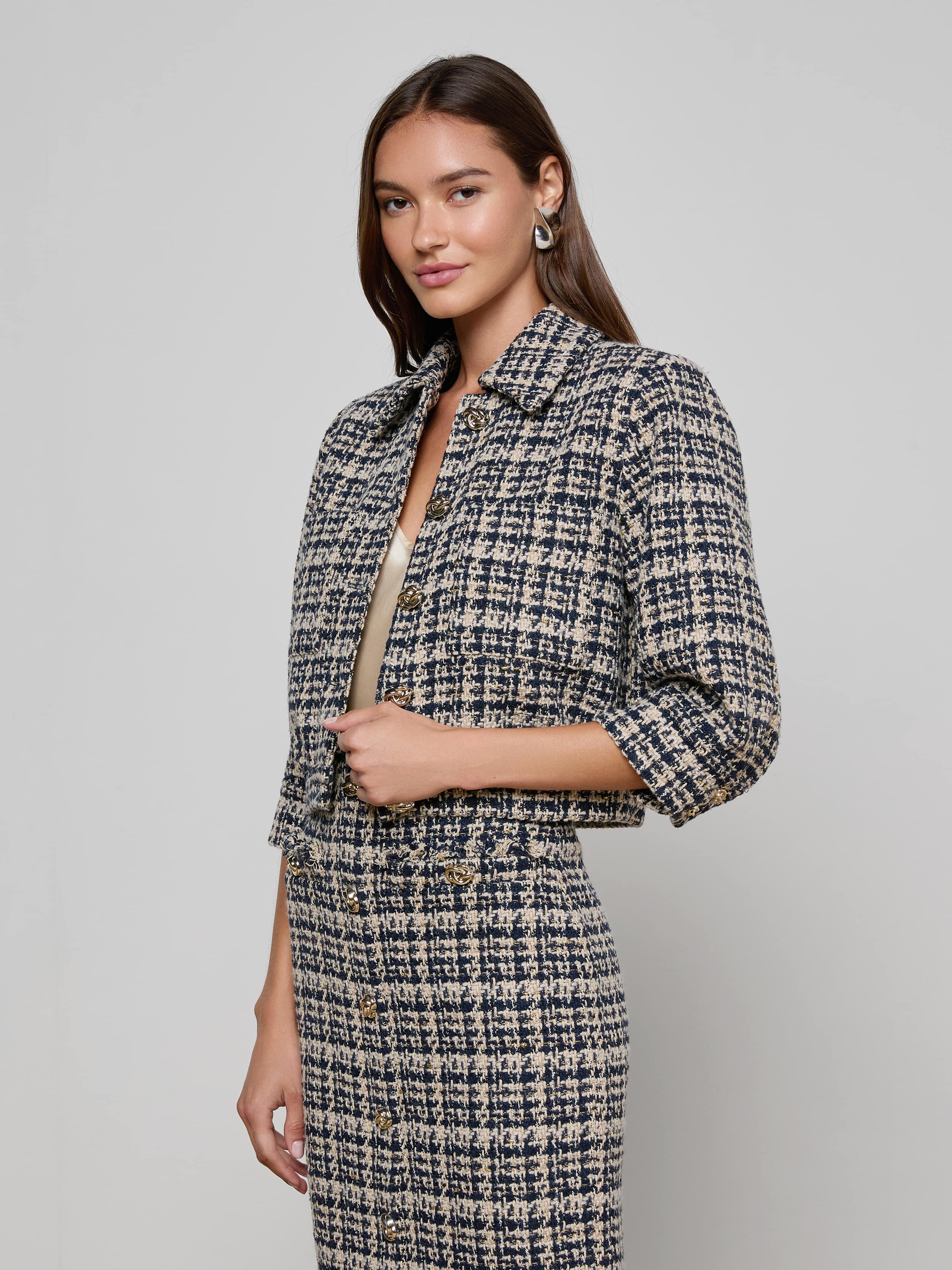 L'AGENCE - Jia Tweed Jacket - Image 8