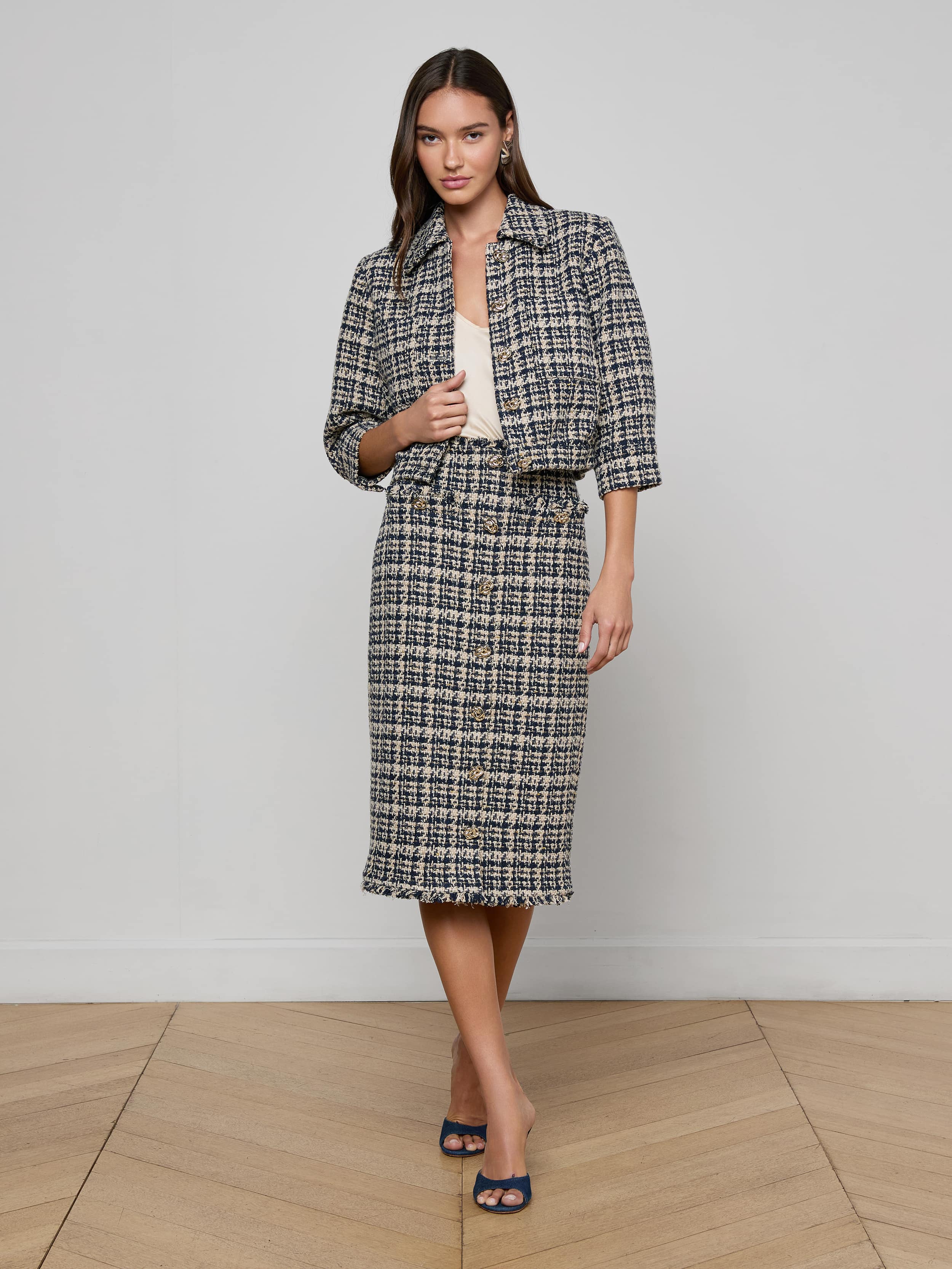 L'AGENCE - Jia Tweed Jacket - Image 9