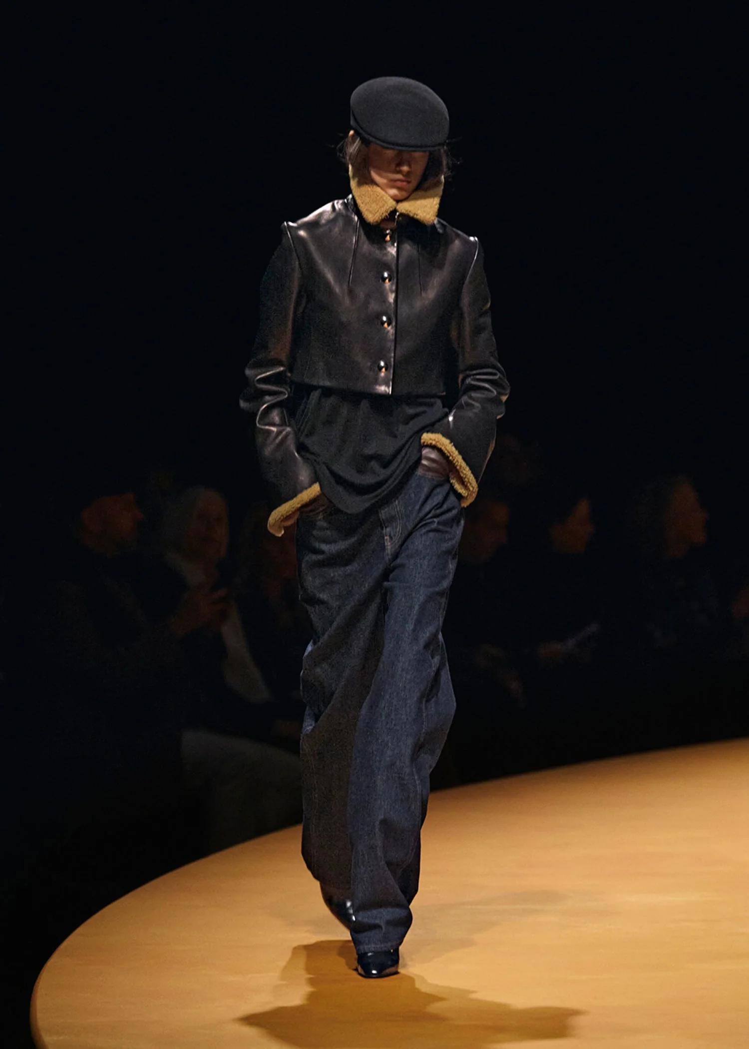 Khaite - Jodie Jacket in Black Leather with Shearling - Image 14