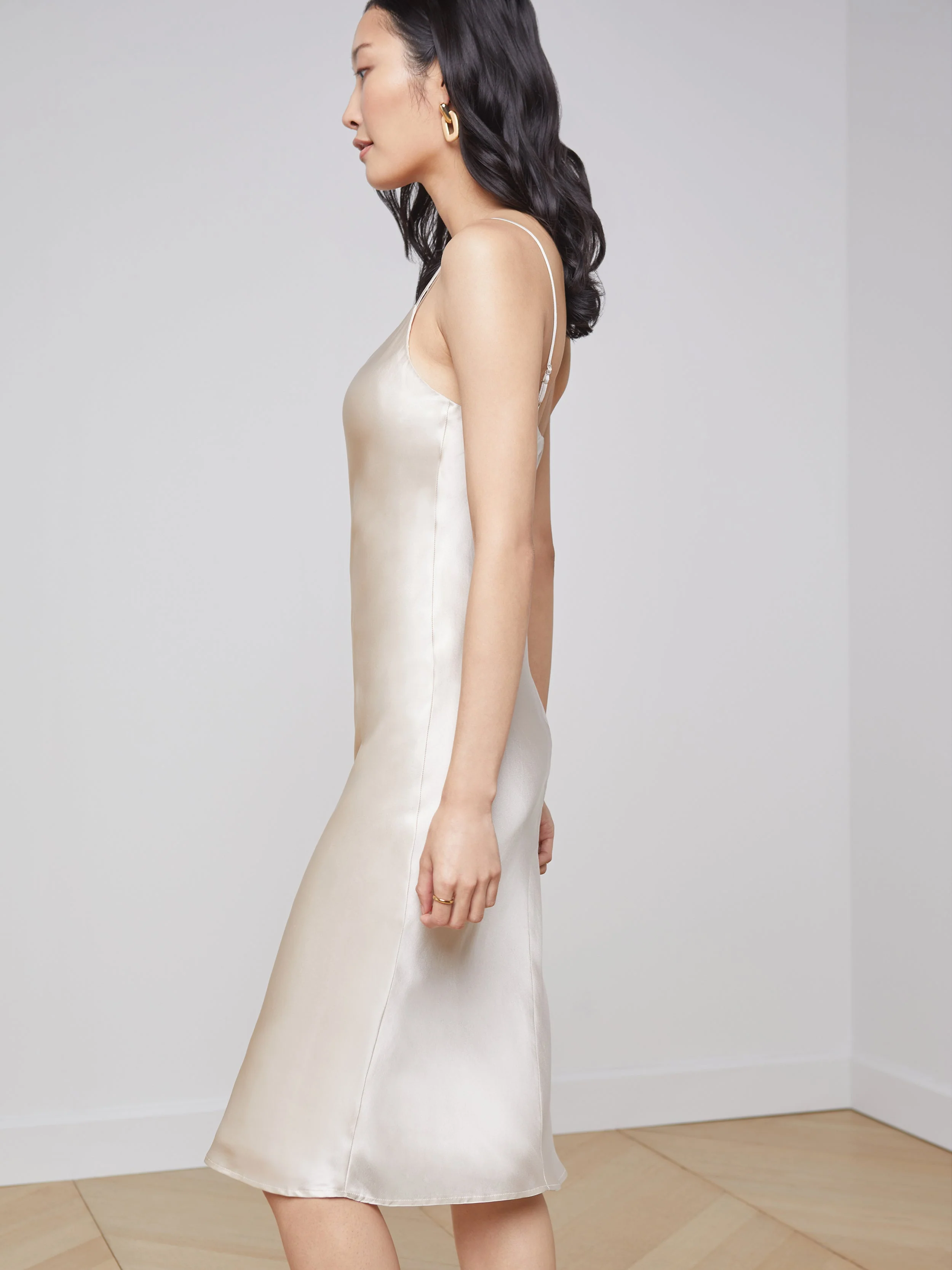 L'AGENCE - Jodie Silk Slip Dress - Image 3