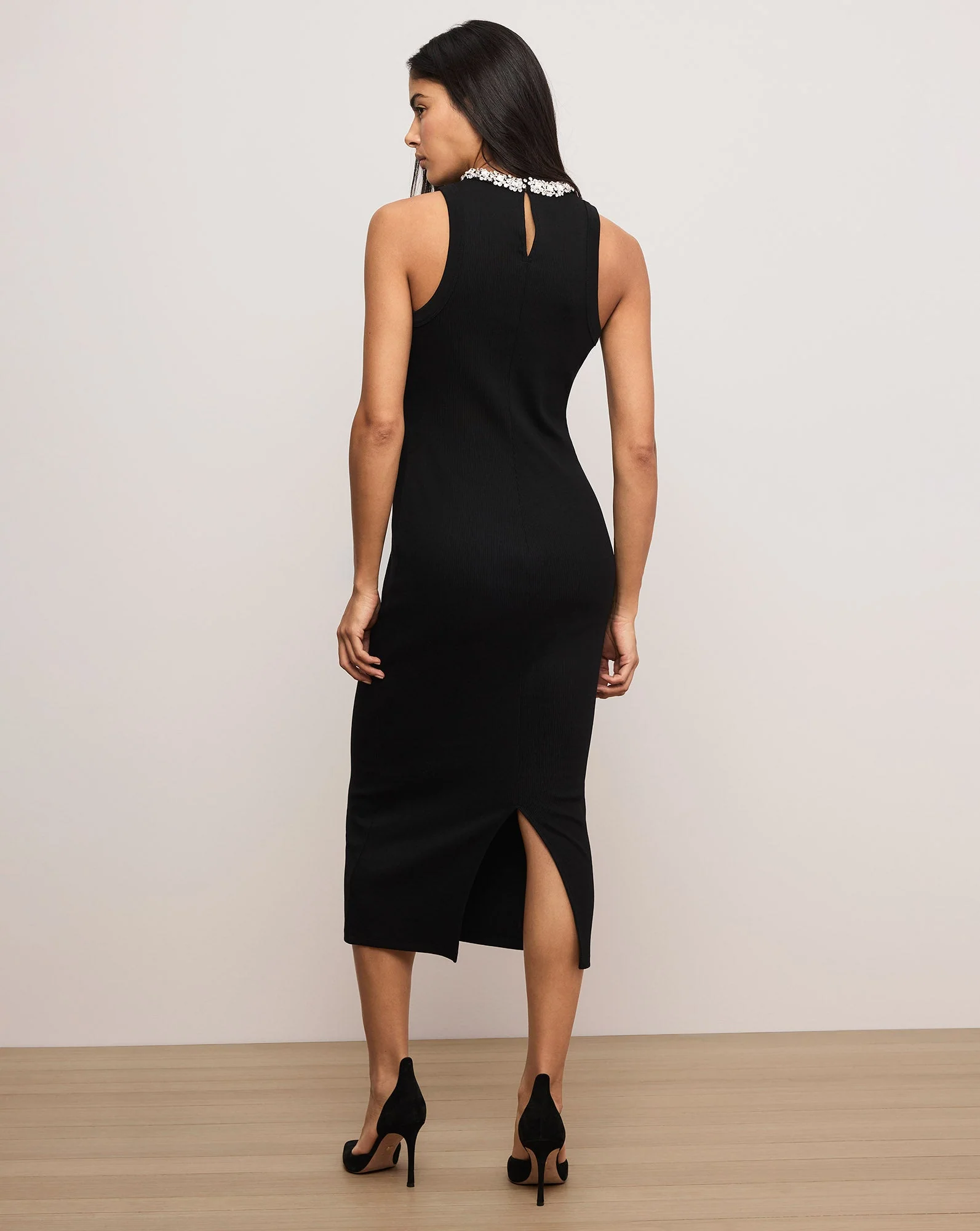 Veronica Beard - Jordyn Embellished - Collar Midi Dress - Image 4