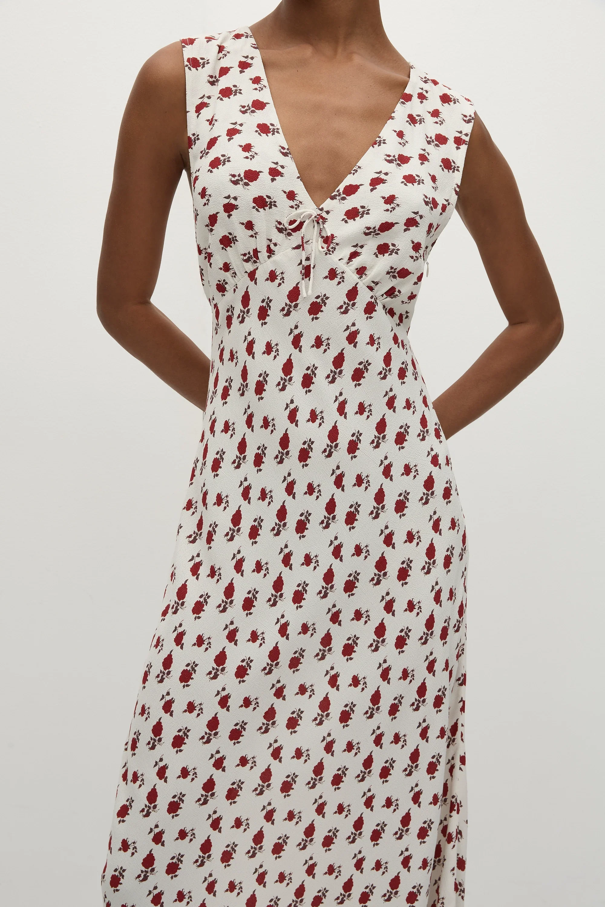 Faithfull - Josephine Maxi Dress Hazy Rose Deep Red - Final Sale - Image 2