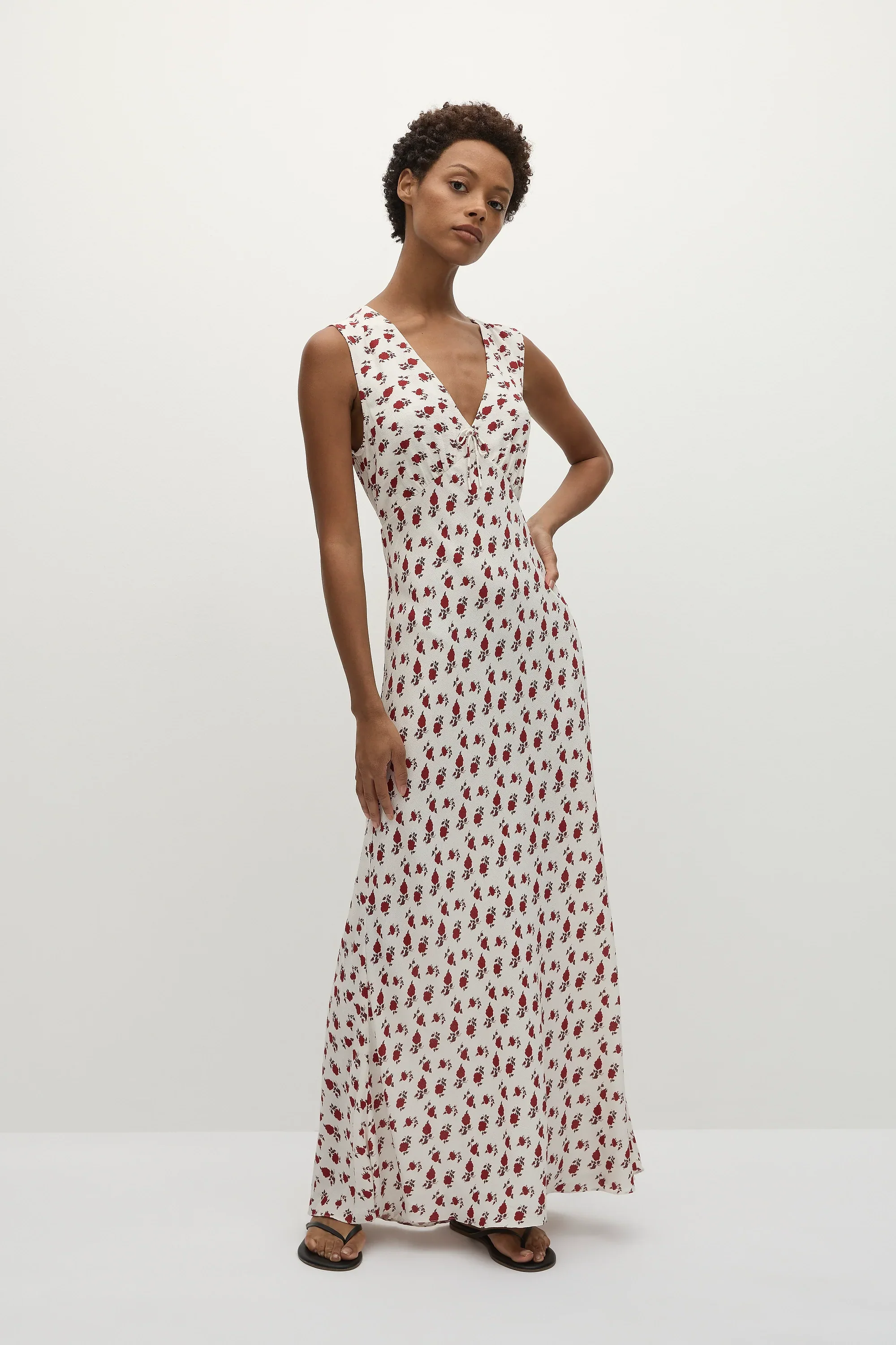 Faithfull - Josephine Maxi Dress Hazy Rose Deep Red - Final Sale - Image 3