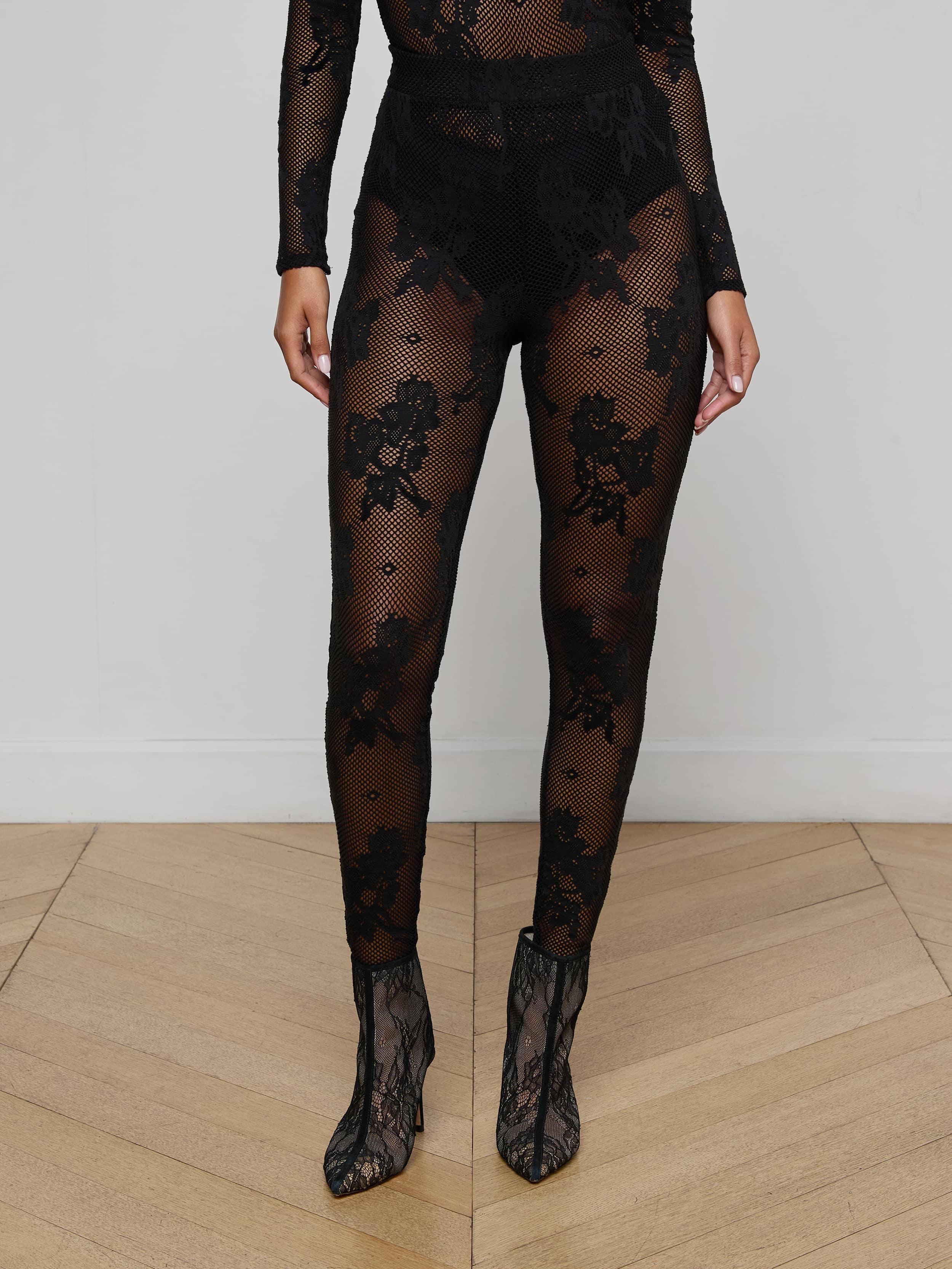 L'AGENCE - Josiane Floral Lace Legging - Image 12
