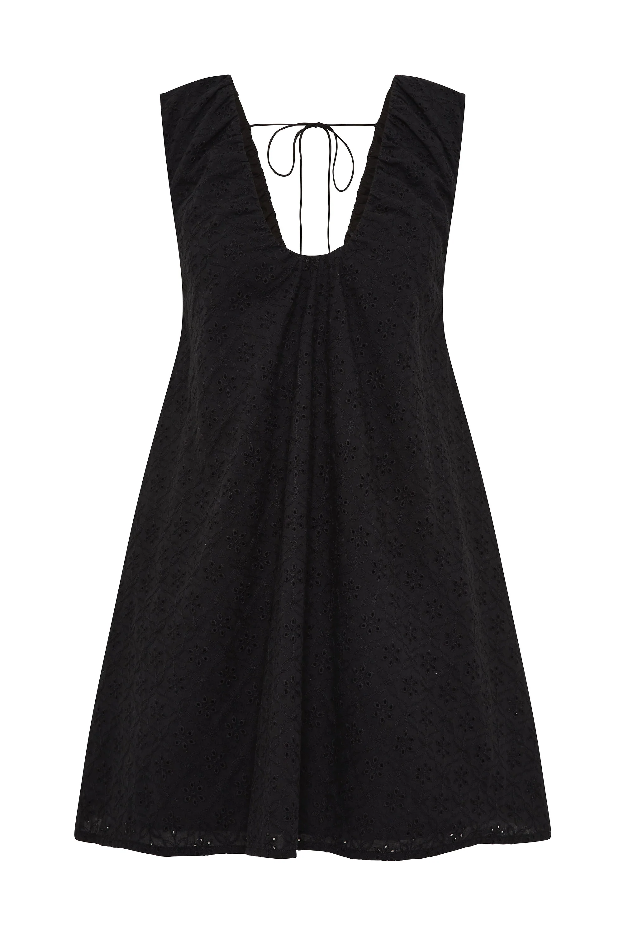 Faithfull - Juana Mini Dress Valentina Broderie Black - Image 6