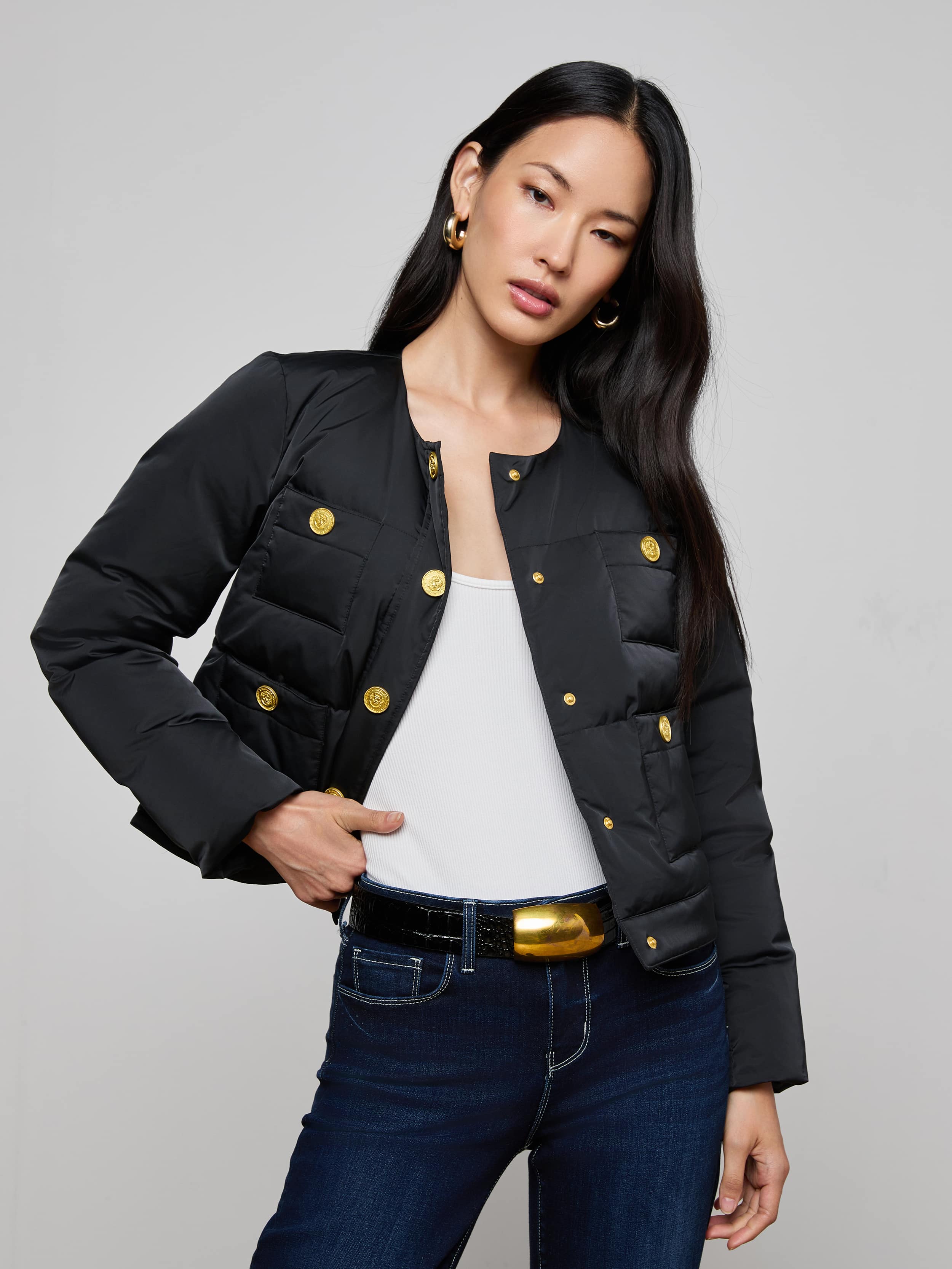 L'AGENCE - Juana Scarf Puffer Jacket - Image 2