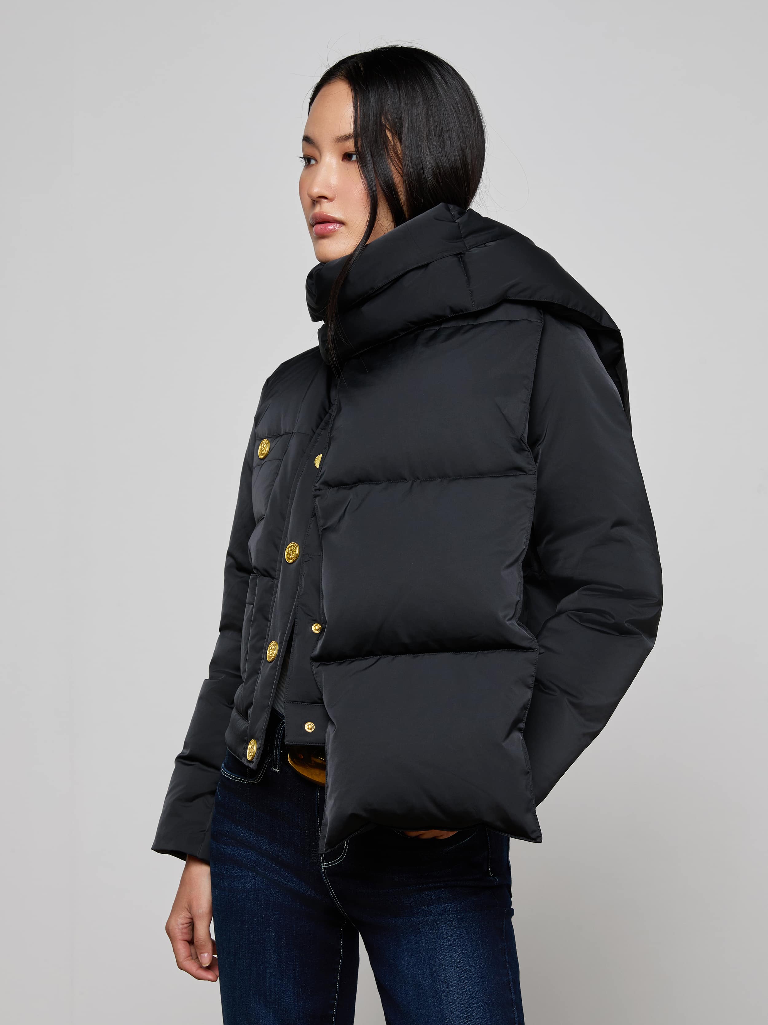 L'AGENCE - Juana Scarf Puffer Jacket - Image 3