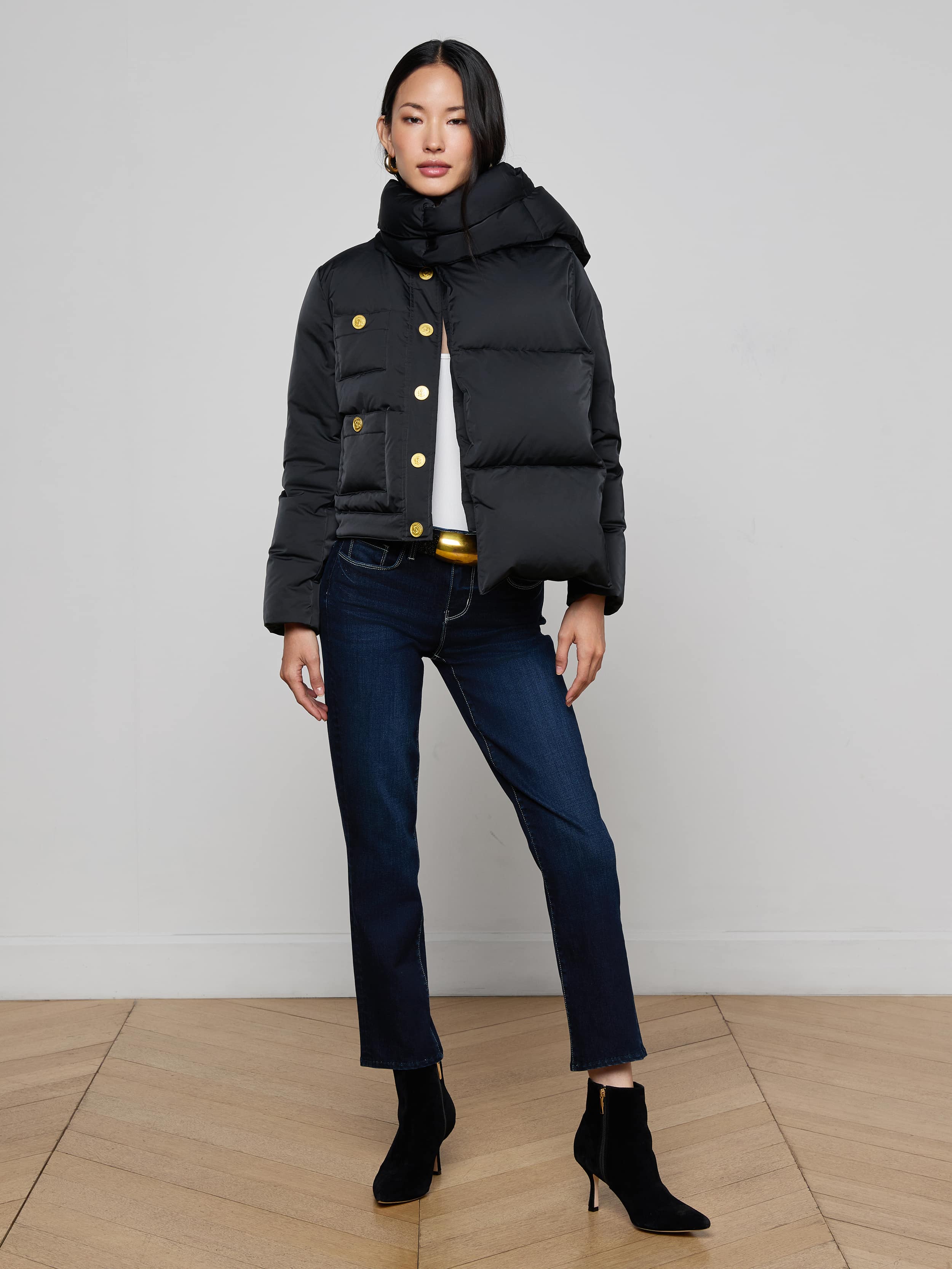 L'AGENCE - Juana Scarf Puffer Jacket - Image 5