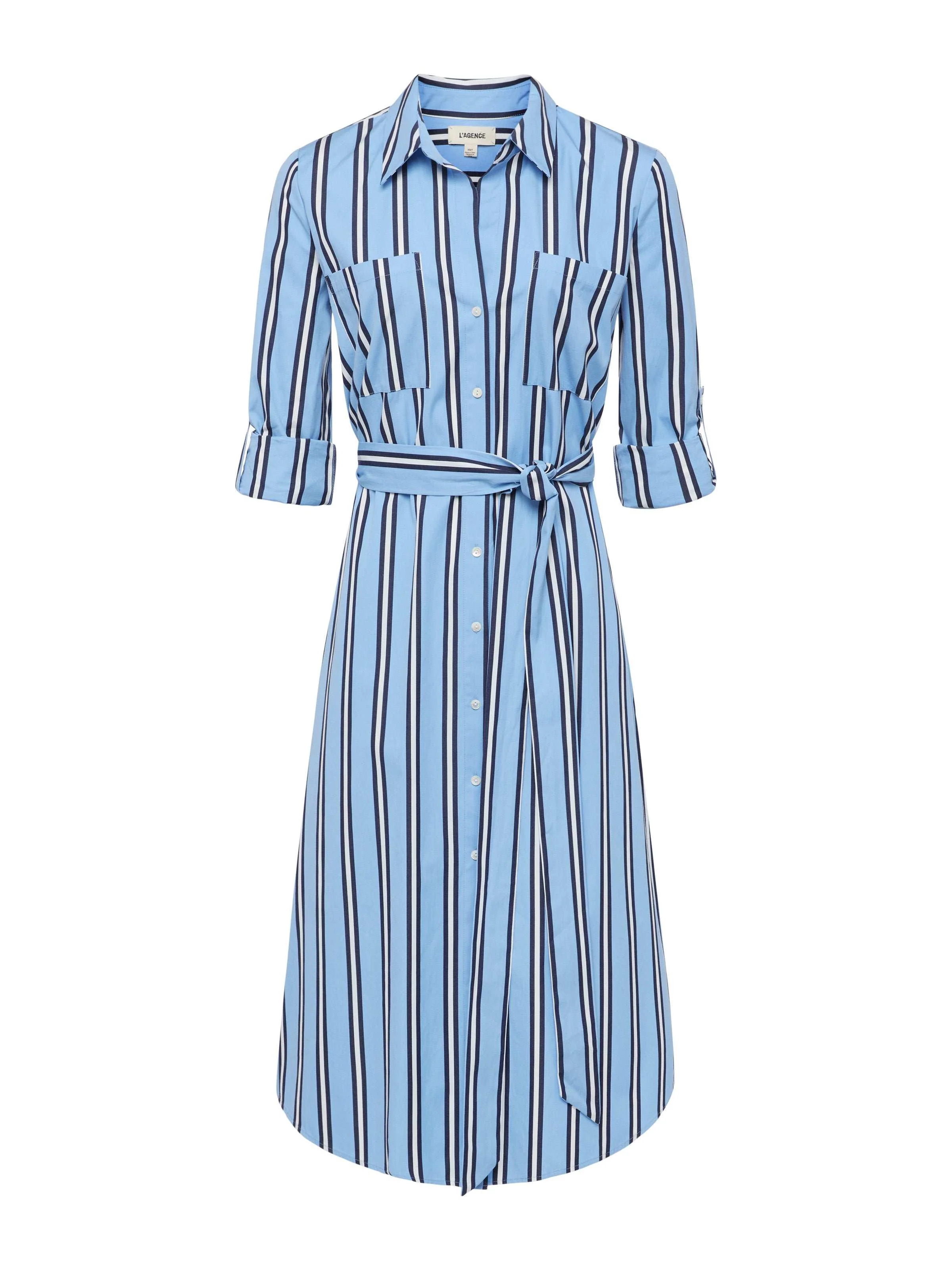 L'AGENCE - Jubilee Midi Shirt Dress - Image 6