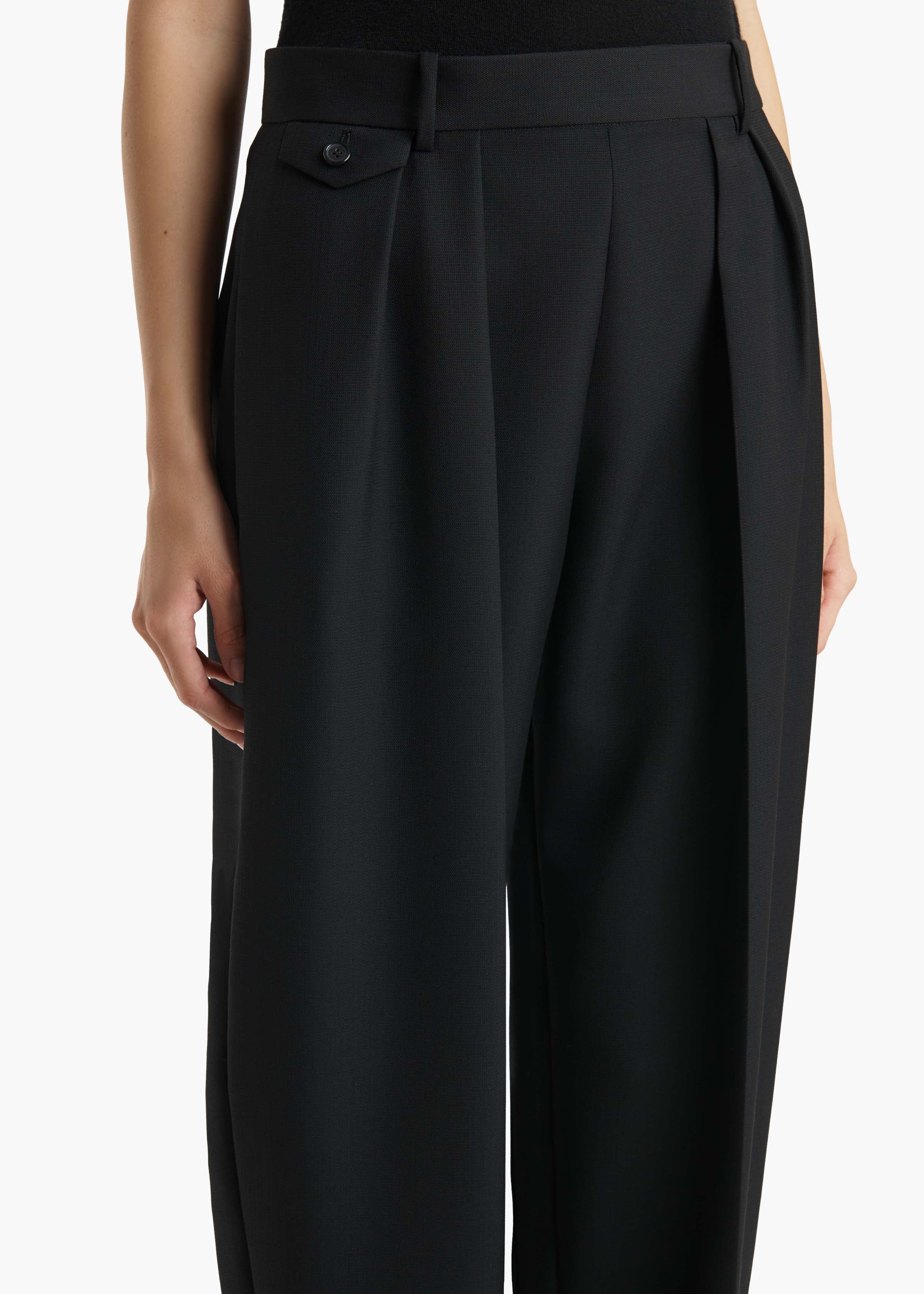 Khaite - Jude Pant in Black - Image 12