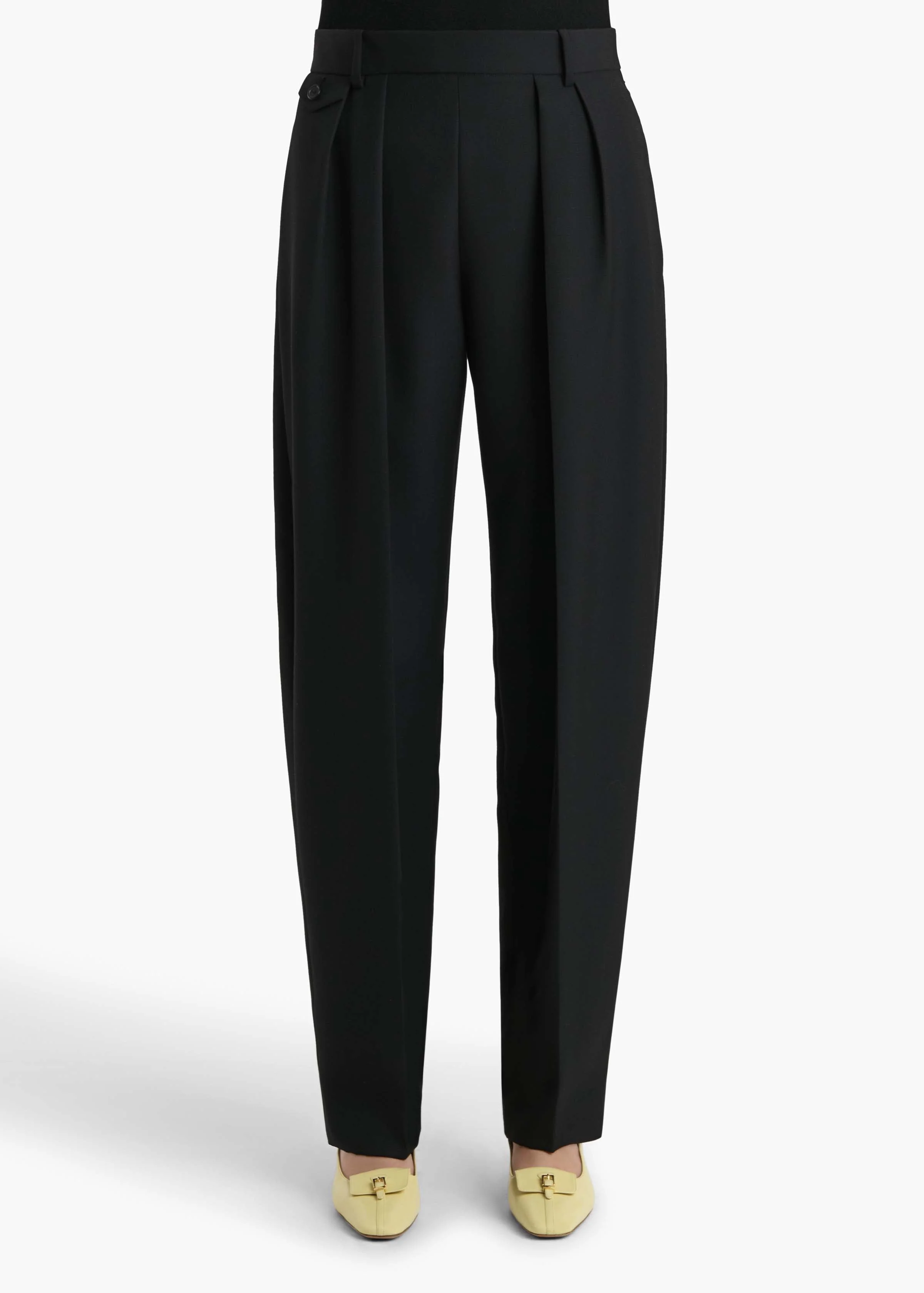 Khaite - Jude Pant in Black - Image 3