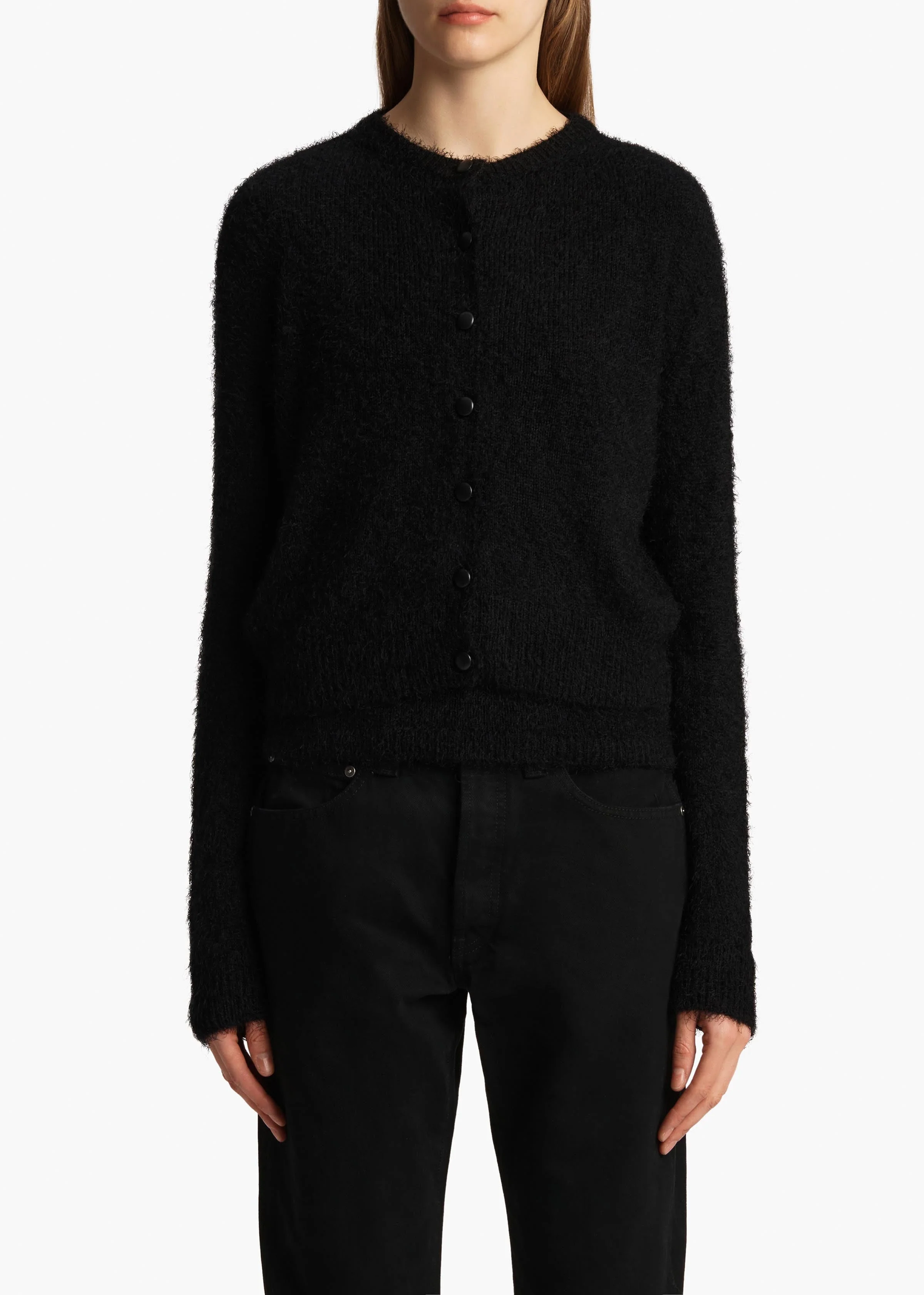 Khaite - Jules Cardigan in Black - Image 10