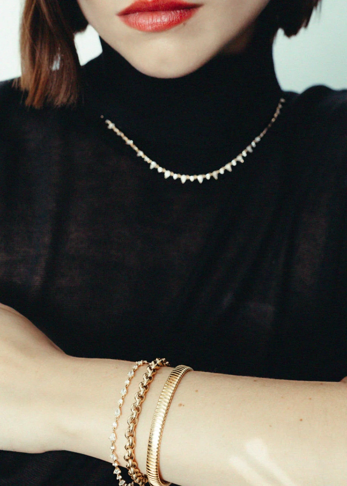 Kinn - Juliette Diamond Row Bracelet Yellow Gold - Image 6