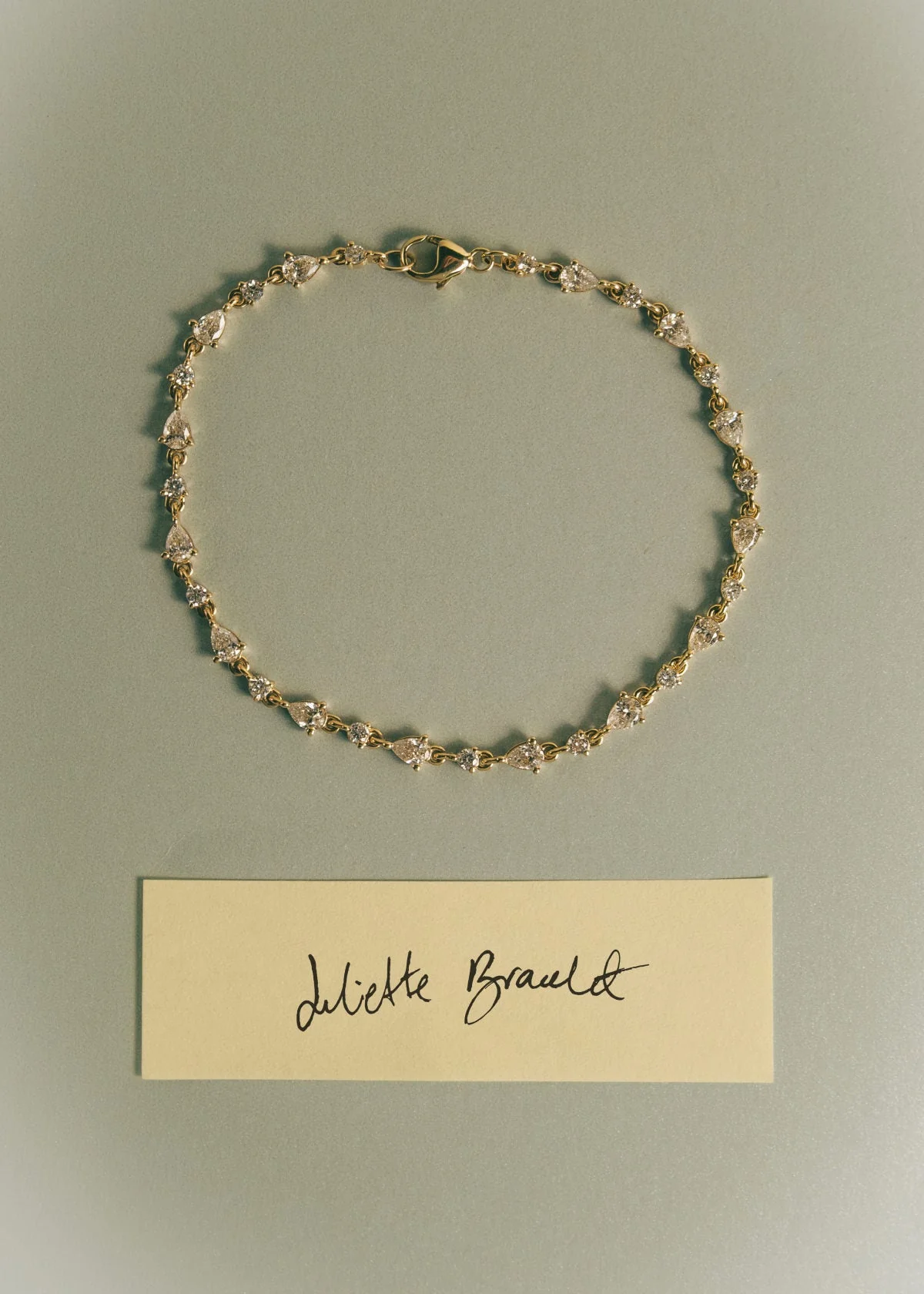 Kinn - Juliette Diamond Row Bracelet Yellow Gold - Image 8