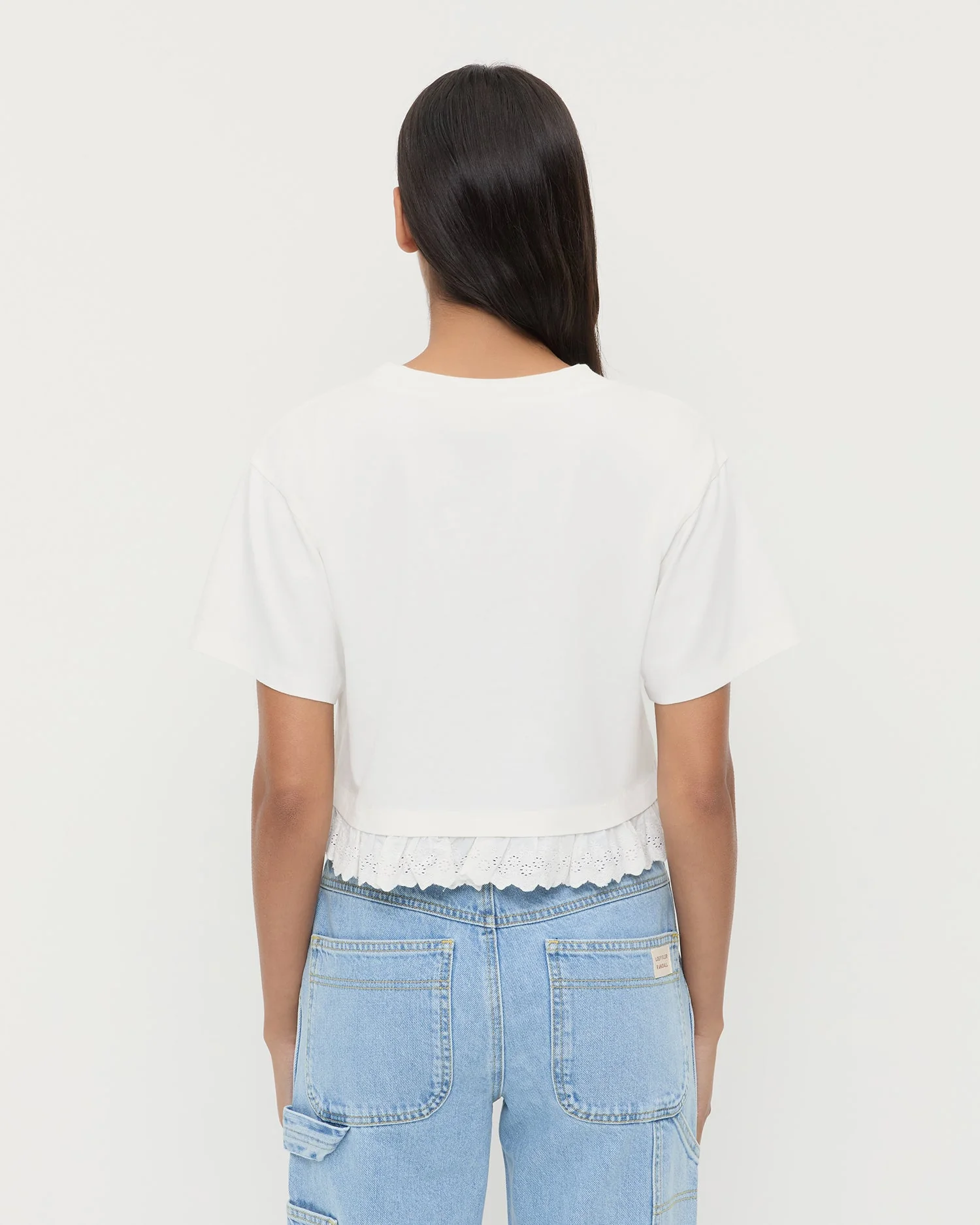 Loeffler Randall - Junie Lace Trim Tee - Image 3