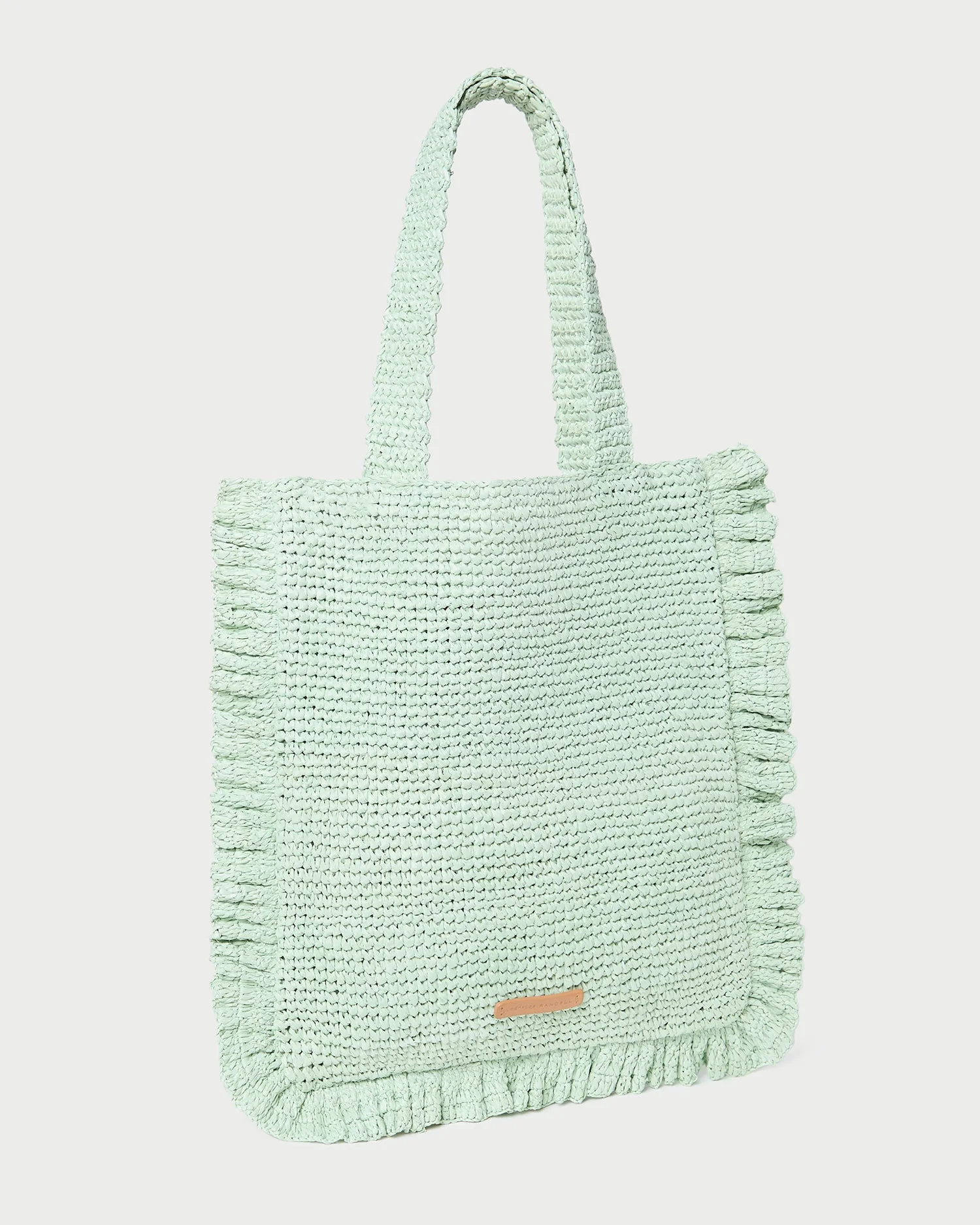 Loeffler Randall - Justine Mint Crochet Ruffle Tote - Image 3