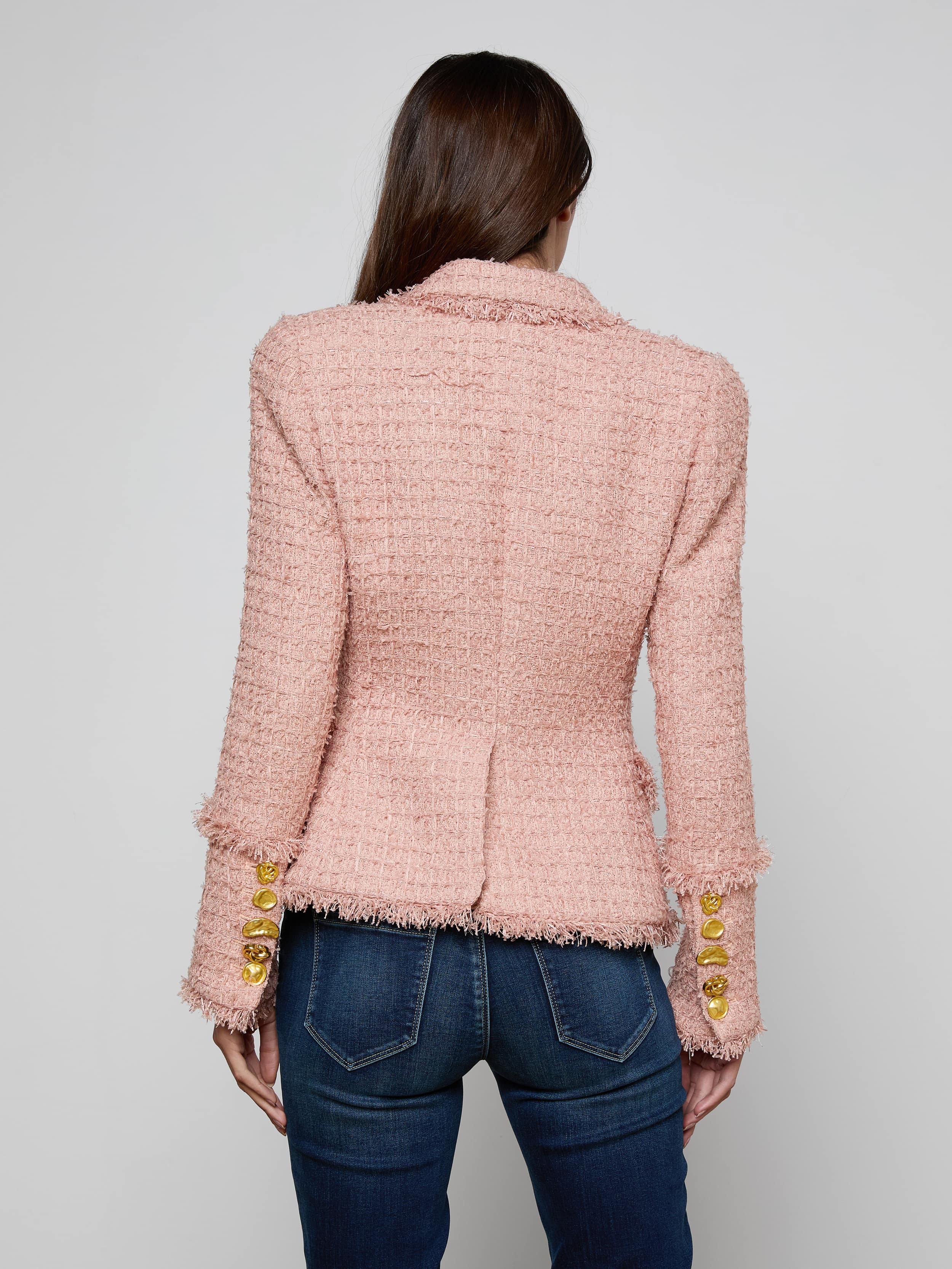 L'AGENCE - Kaisley Tweed Blazer - Image 4