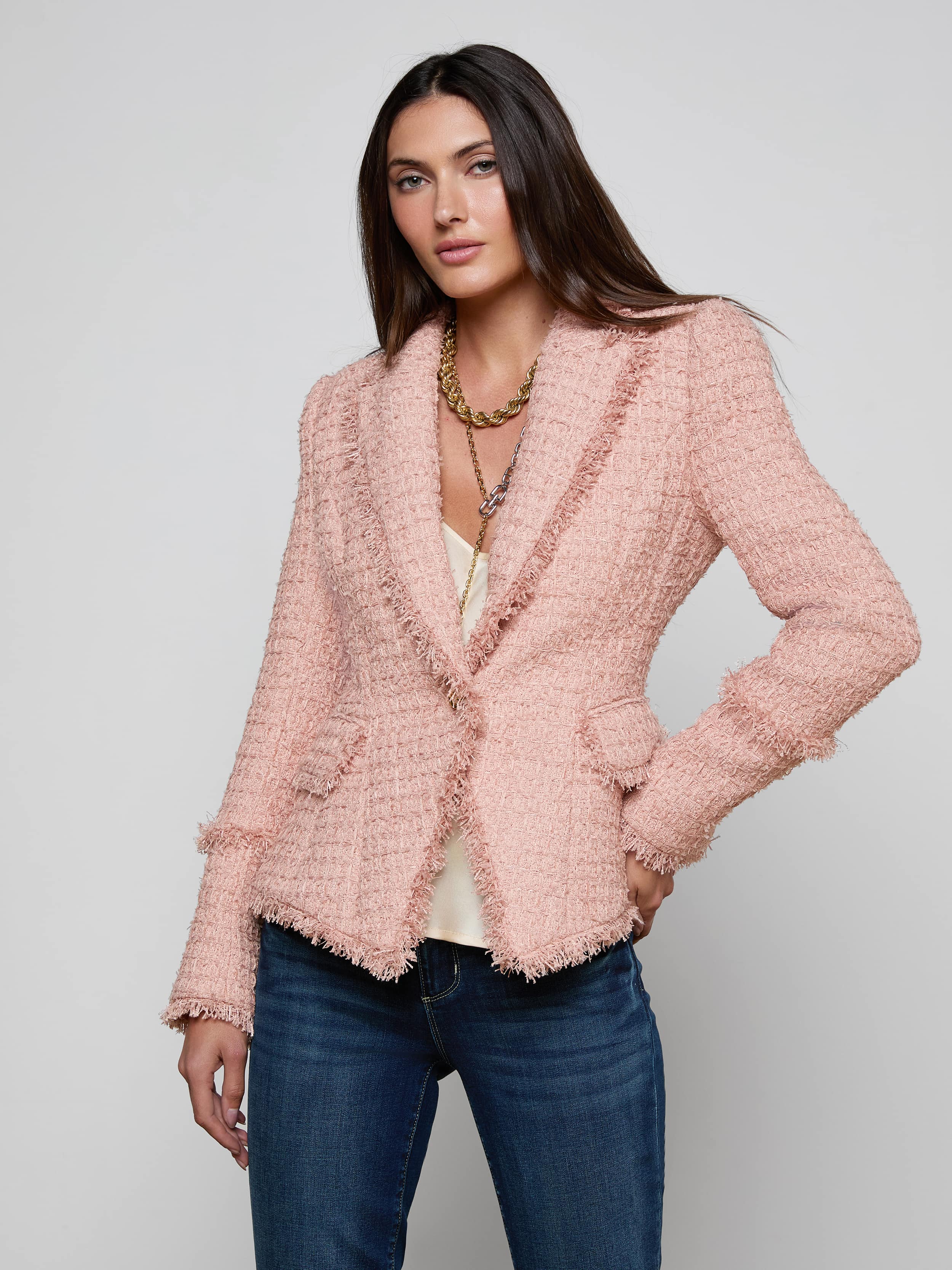 L'AGENCE - Kaisley Tweed Blazer - Image 5