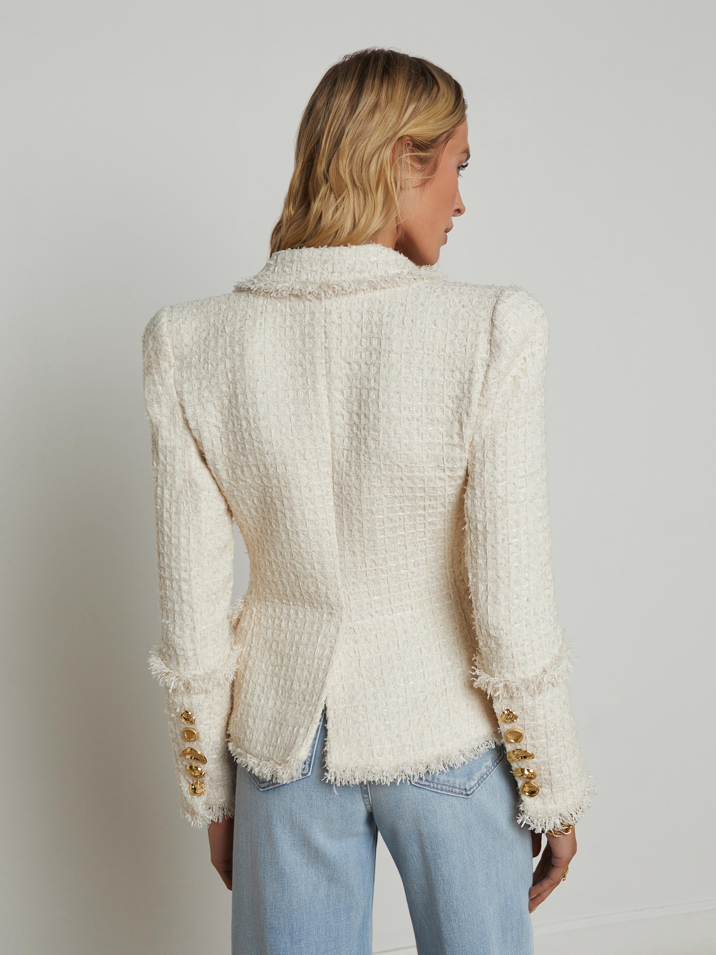L'AGENCE - Kaisley Tweed Blazer - Image 8