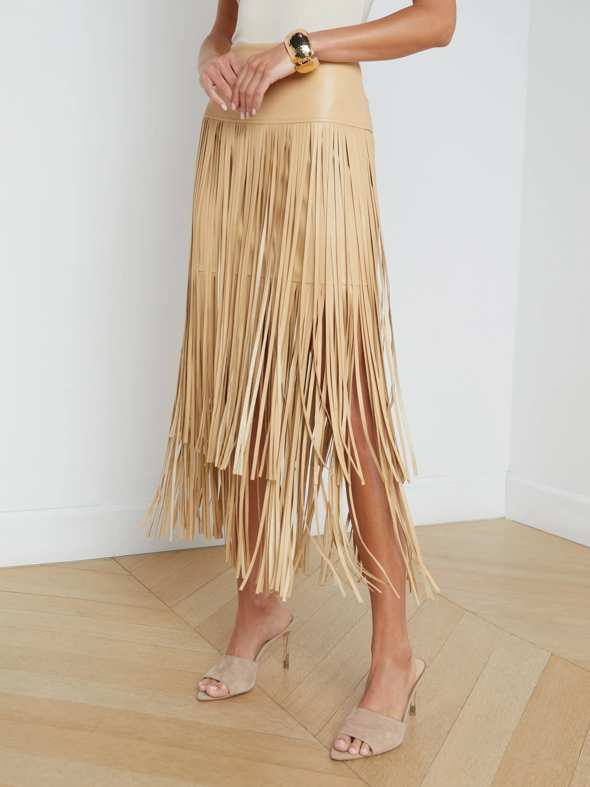 L'AGENCE - Karolina Fringe Skirt - Image 4