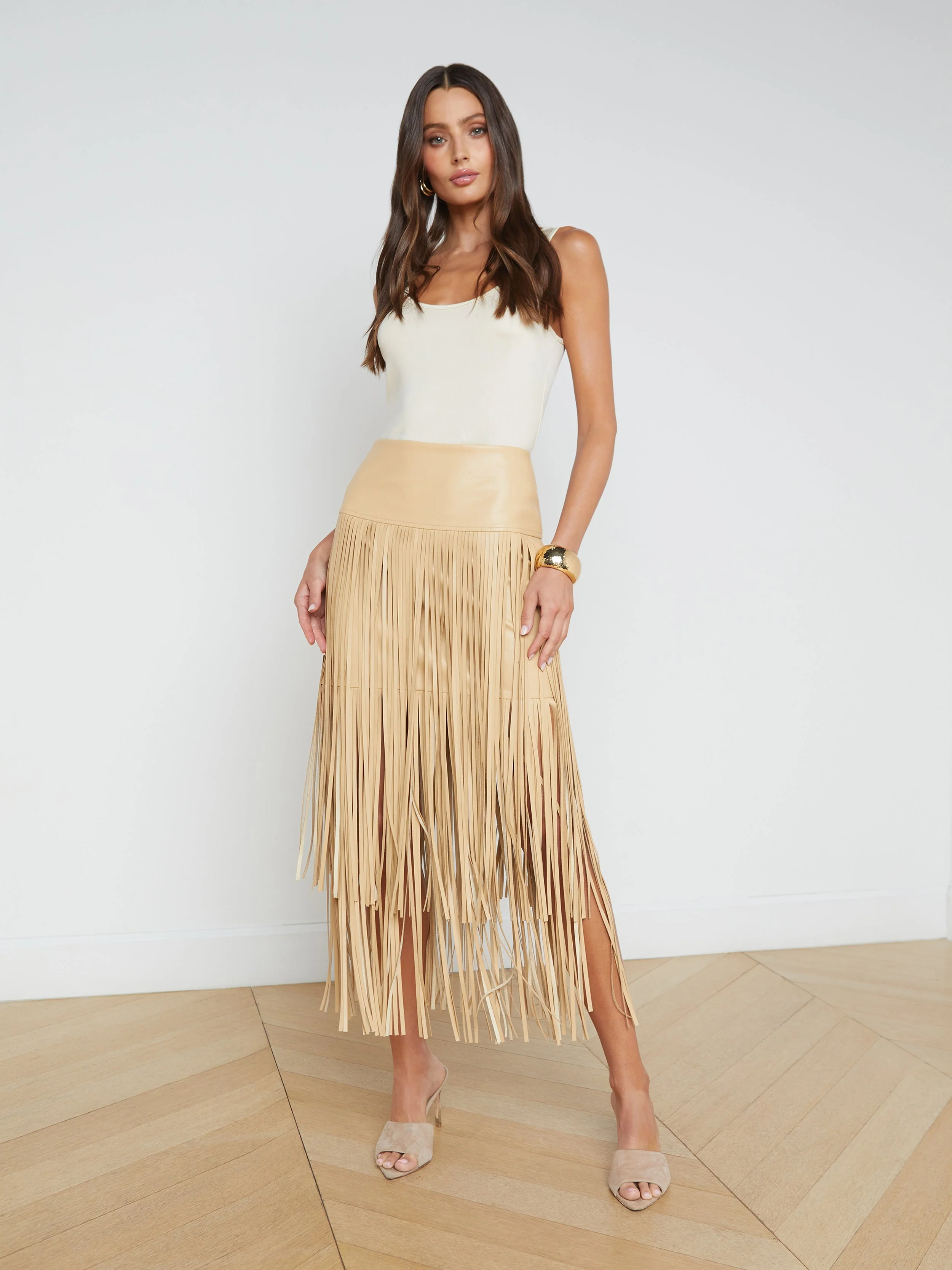 L'AGENCE - Karolina Fringe Skirt - Image 7