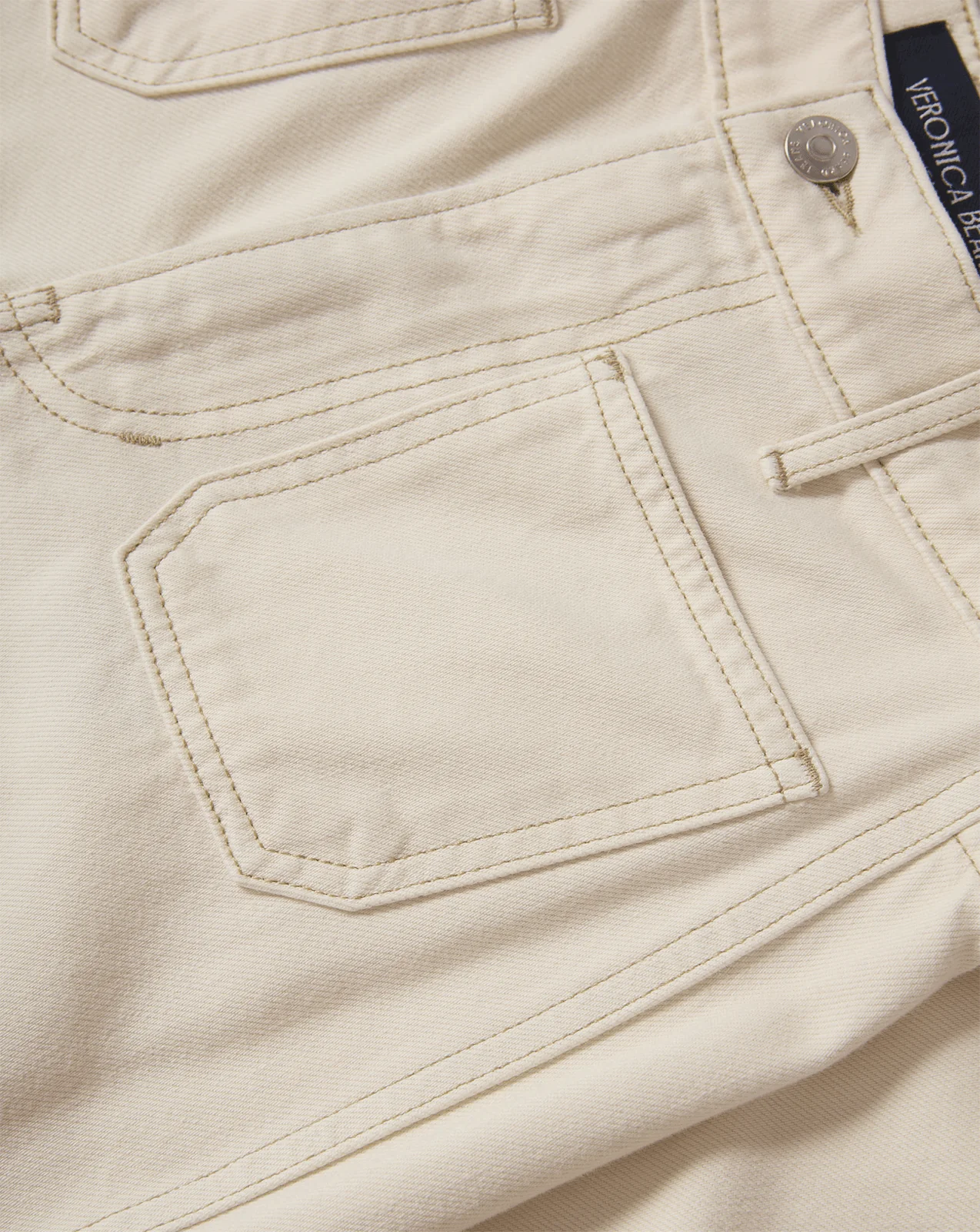 Veronica Beard - Kasey Patch - Pocket Wide - Leg Jean - Image 4