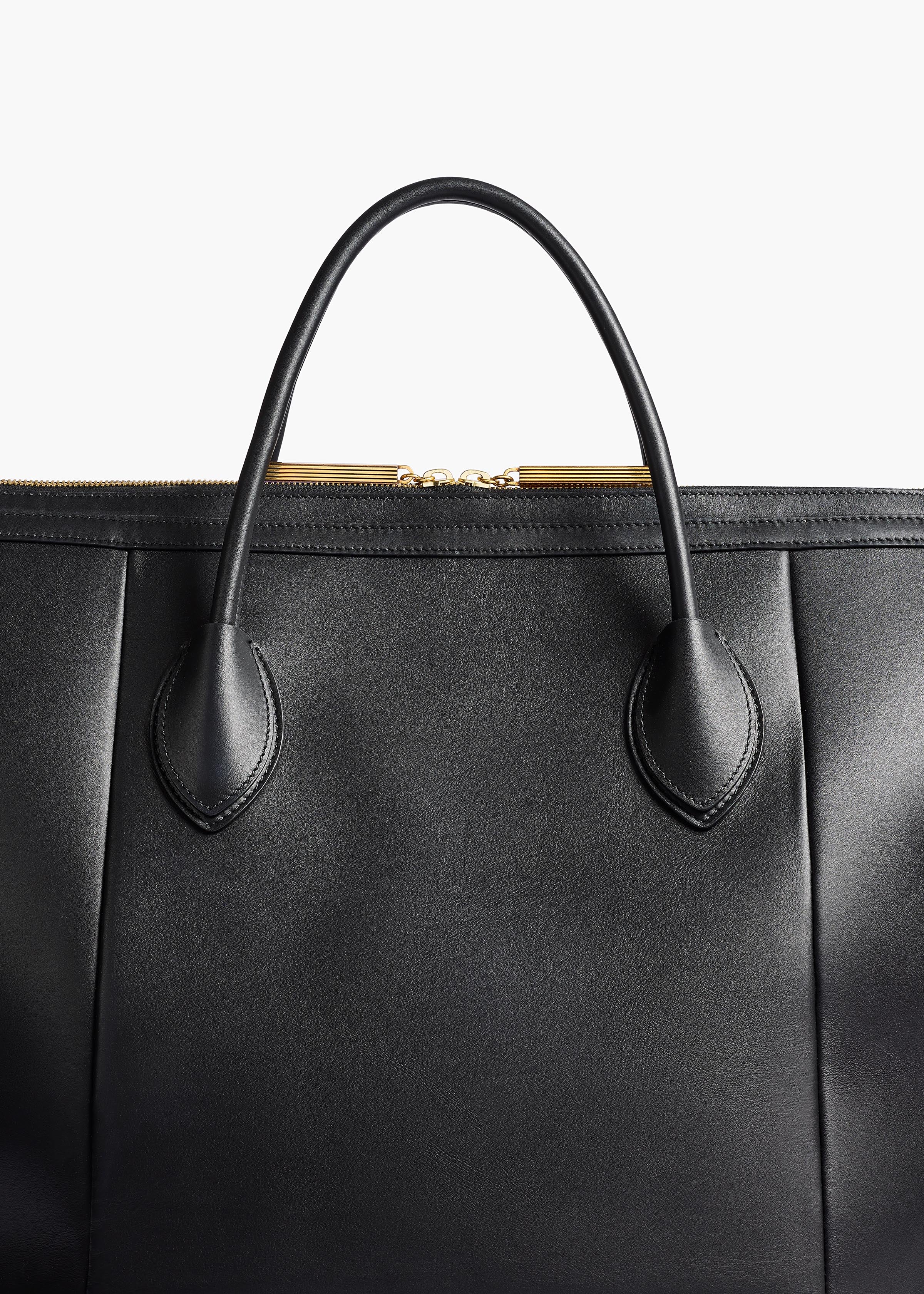 Khaite - Kasia Tote in Black Leather with Zebra Print Haircalf - Image 4