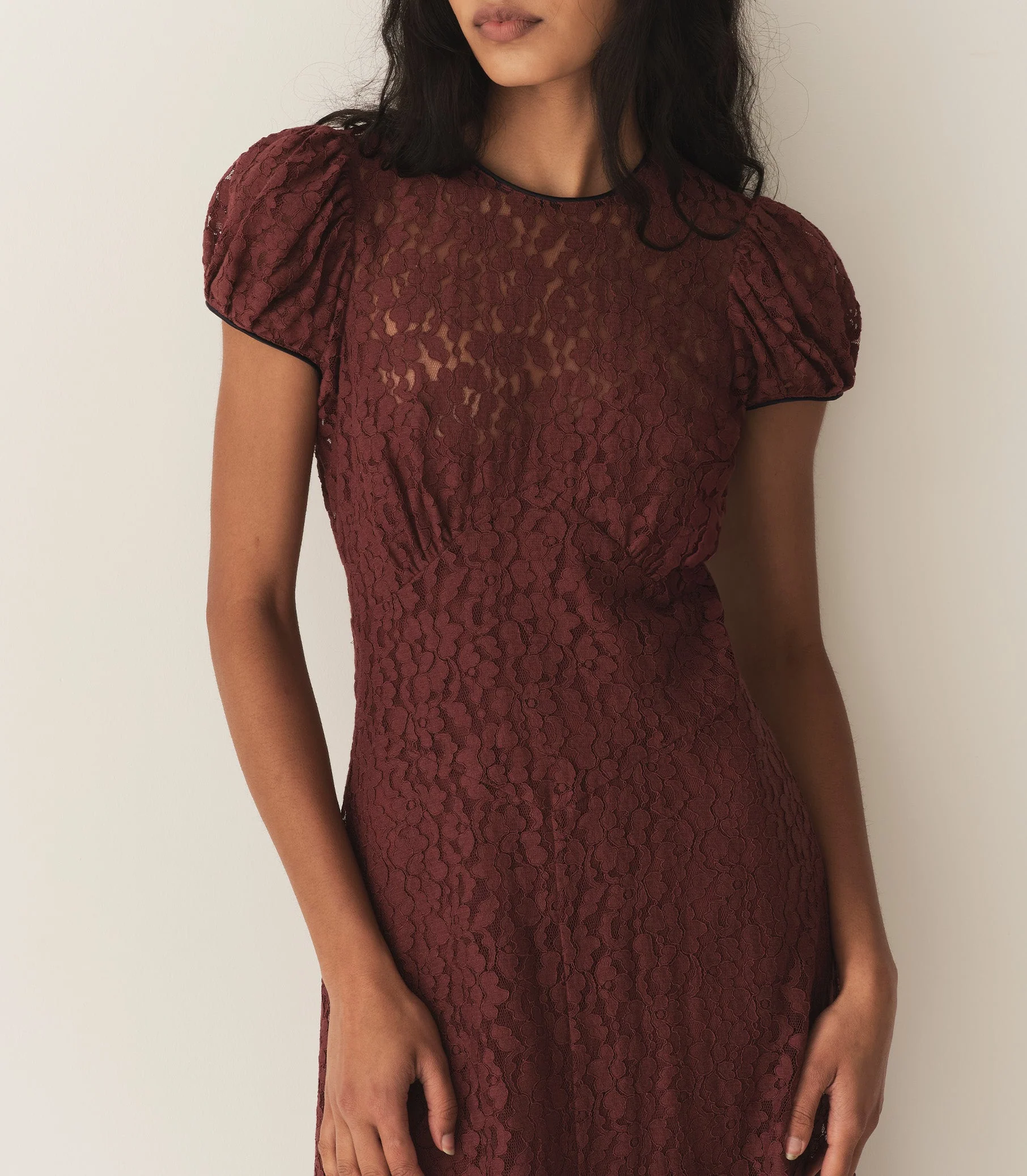 DÔEN - KATARINA DRESS -- BLACK CHERRY - Image 3