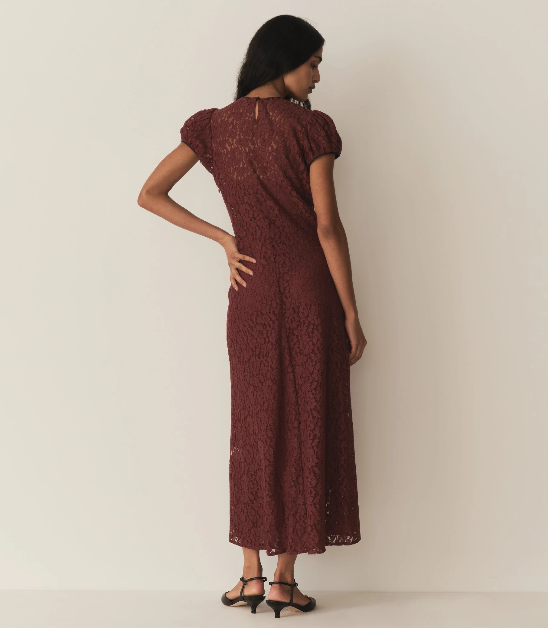 DÔEN - KATARINA DRESS -- BLACK CHERRY - Image 5