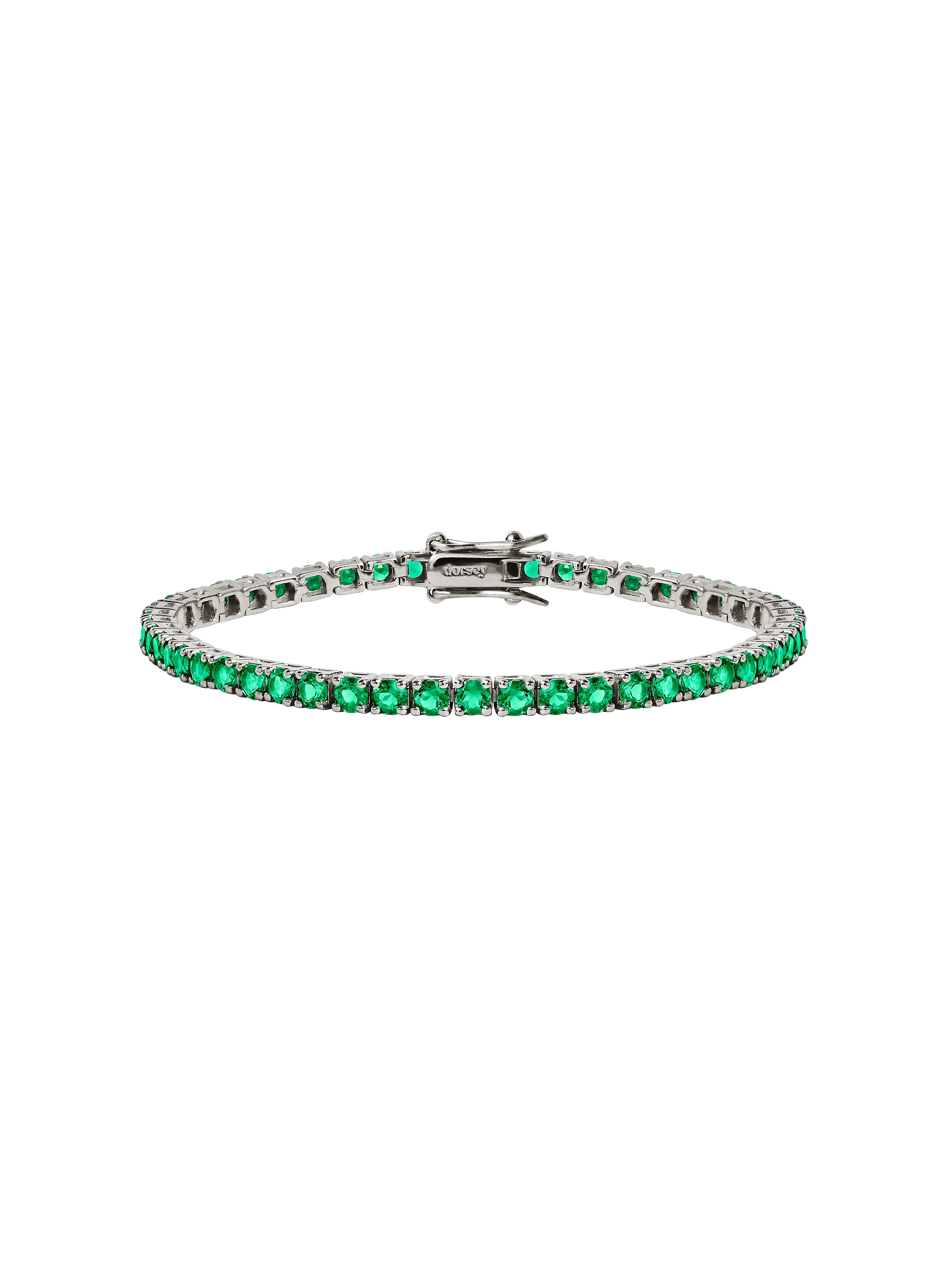 Dorsey - KATE RIVIÈRE BRACELET IN 3MM LAB EMERALD - Image 2