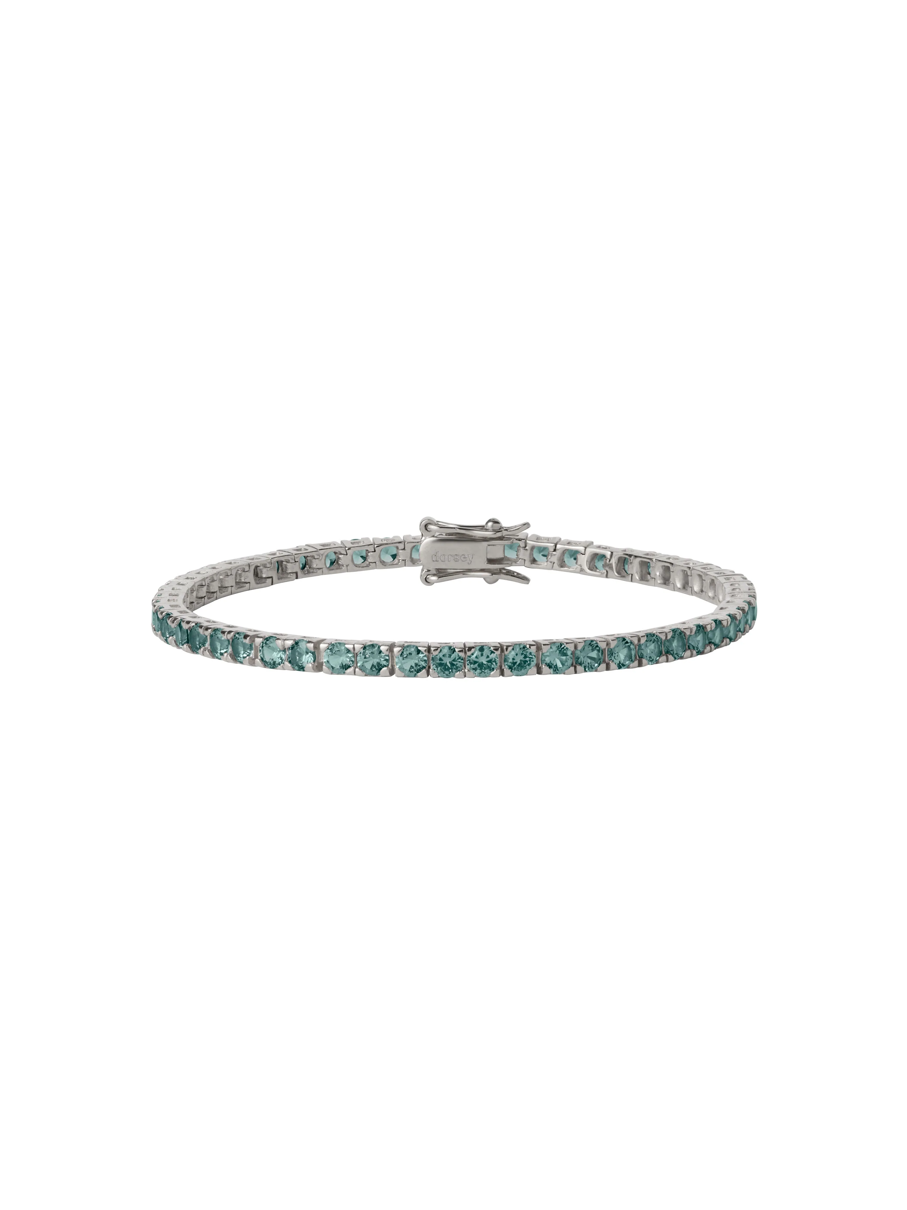 Dorsey - MOSS RIVIÈRE BRACELET IN 3MM LAB MOSS GREEN TOURMALINE - Image 2