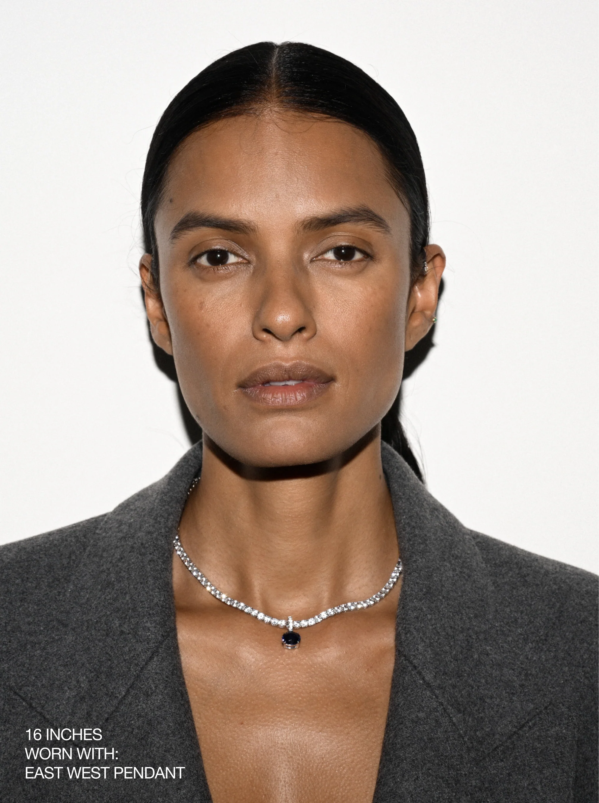 Dorsey - KATE RIVIÈRE NECKLACE IN 3.75MM LAB WHITE SAPPHIRE - Image 4