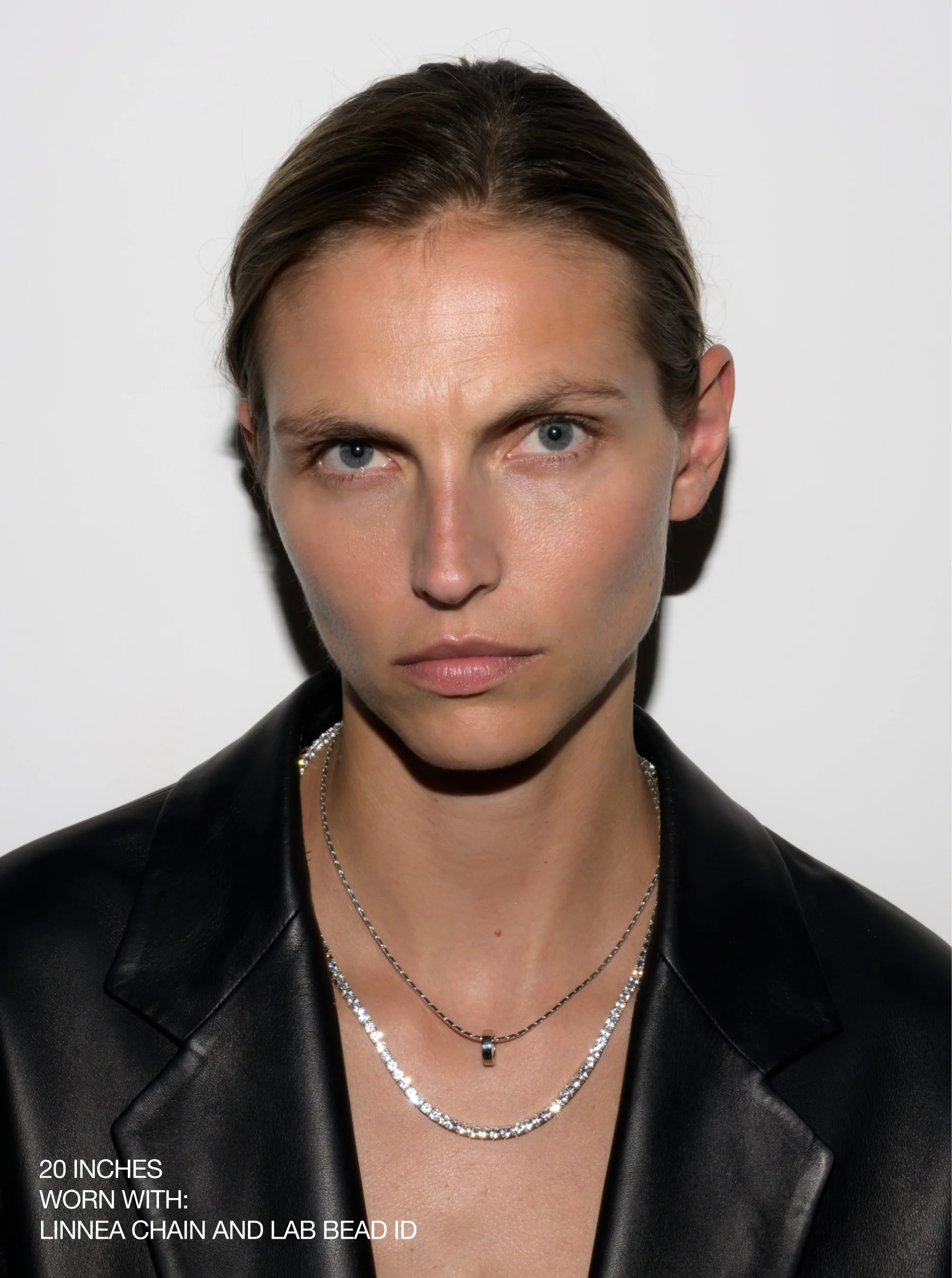 Dorsey - KATE RIVIÈRE NECKLACE IN 3.75MM LAB WHITE SAPPHIRE - Image 5