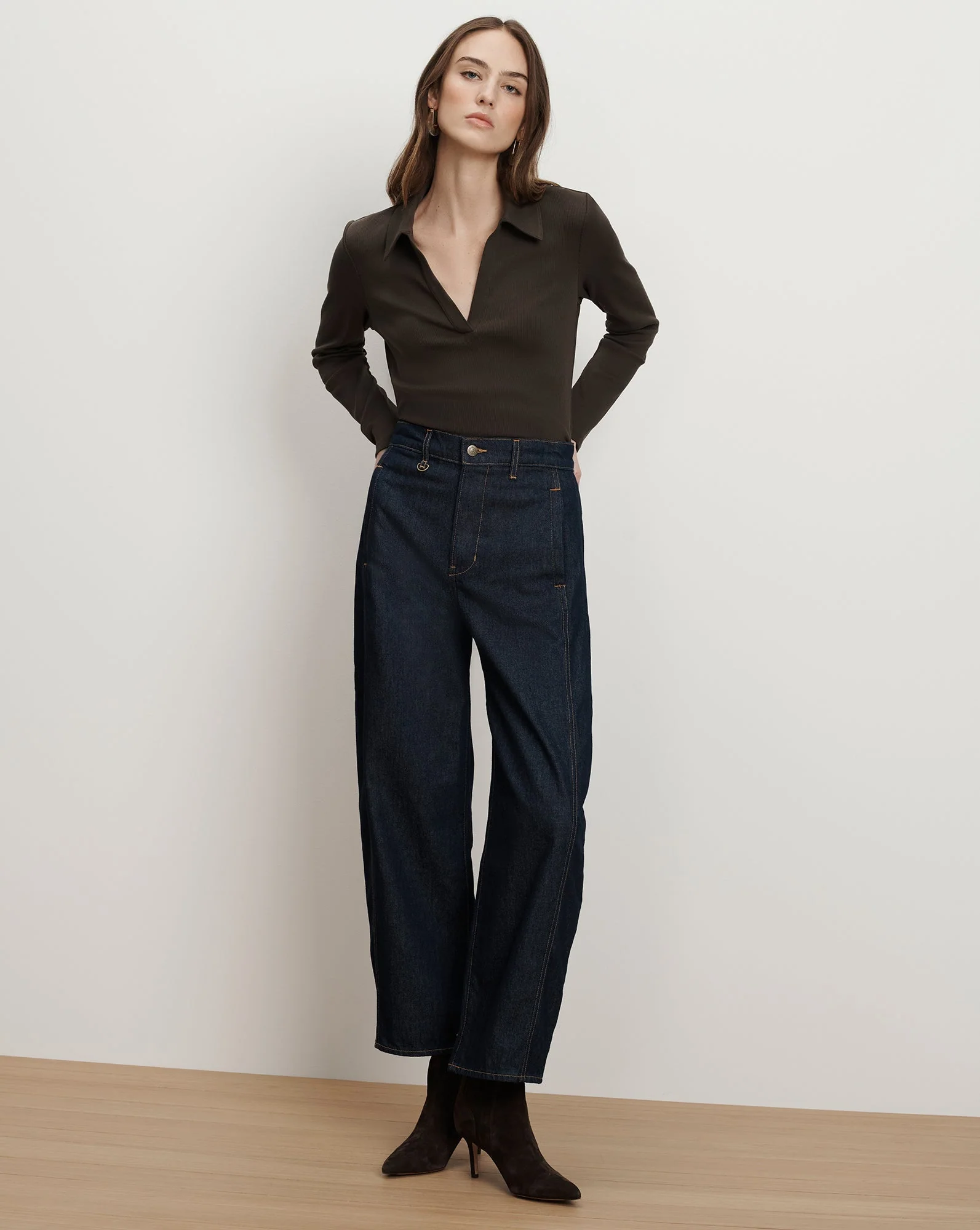 Veronica Beard - Kearney Long - Sleeve Polo - Image 2