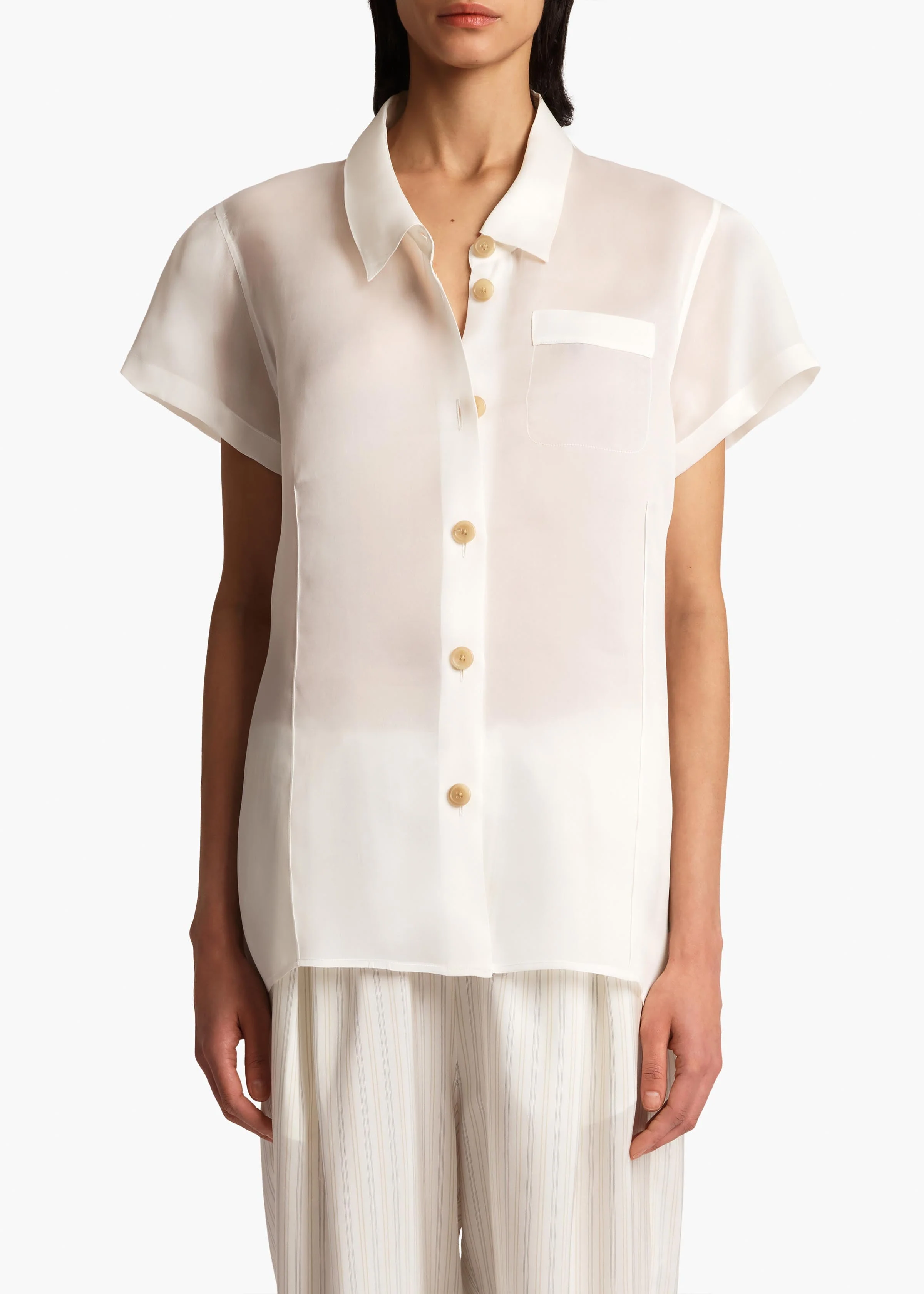 Khaite - Keefe Top in Chalk - Image 3