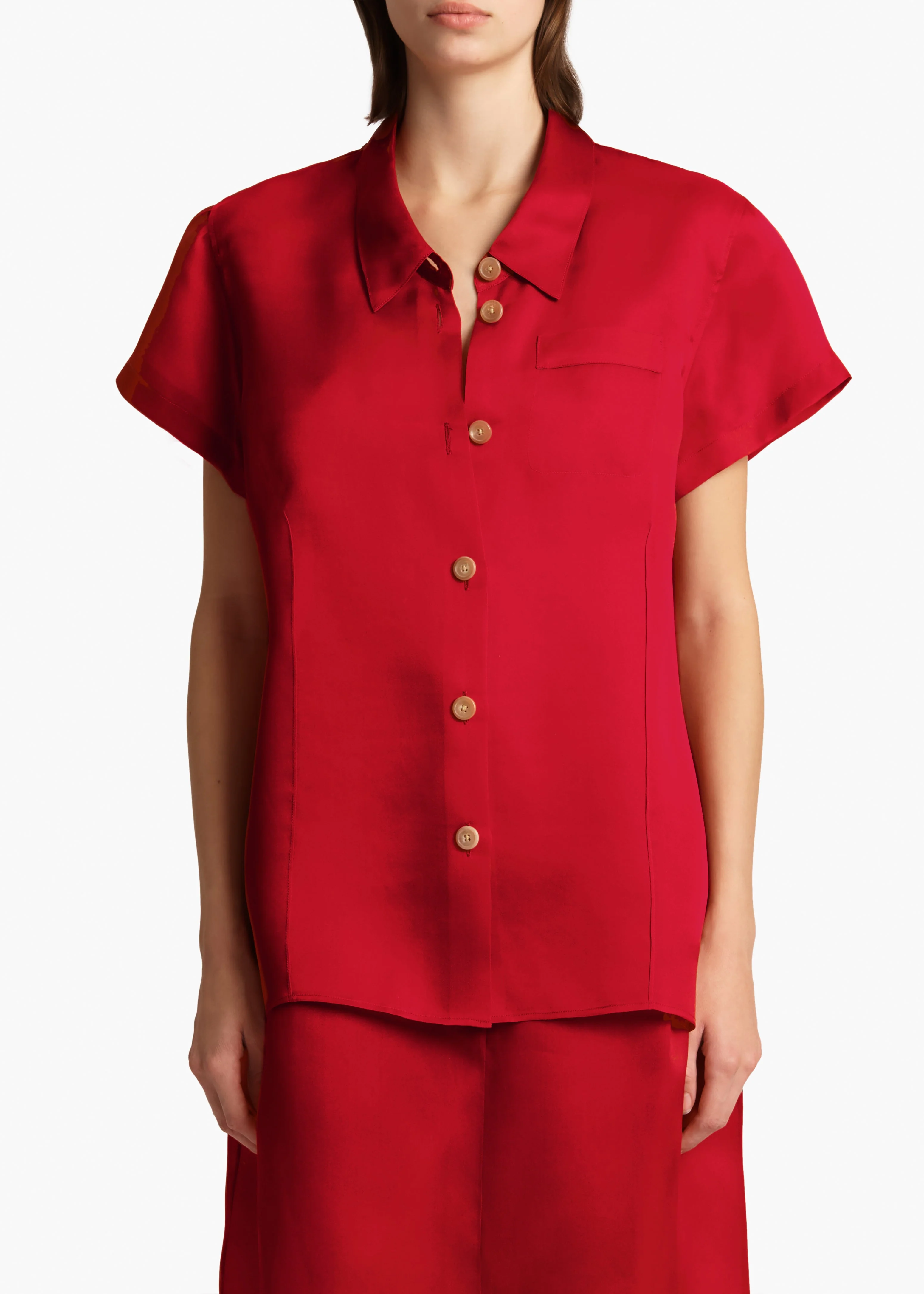 Khaite - Keefe Top in Raspberry - Image 3