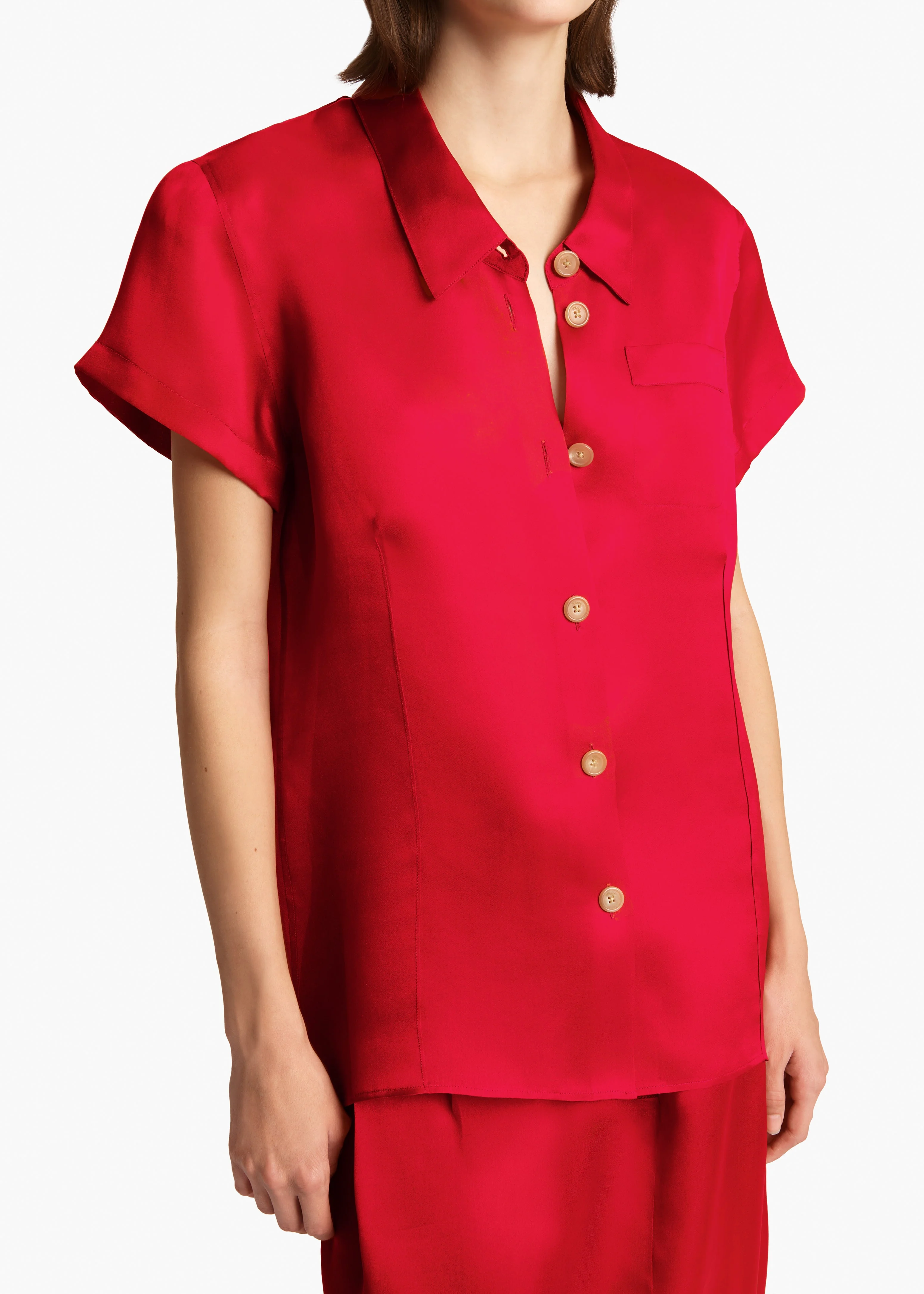 Khaite - Keefe Top in Raspberry - Image 5