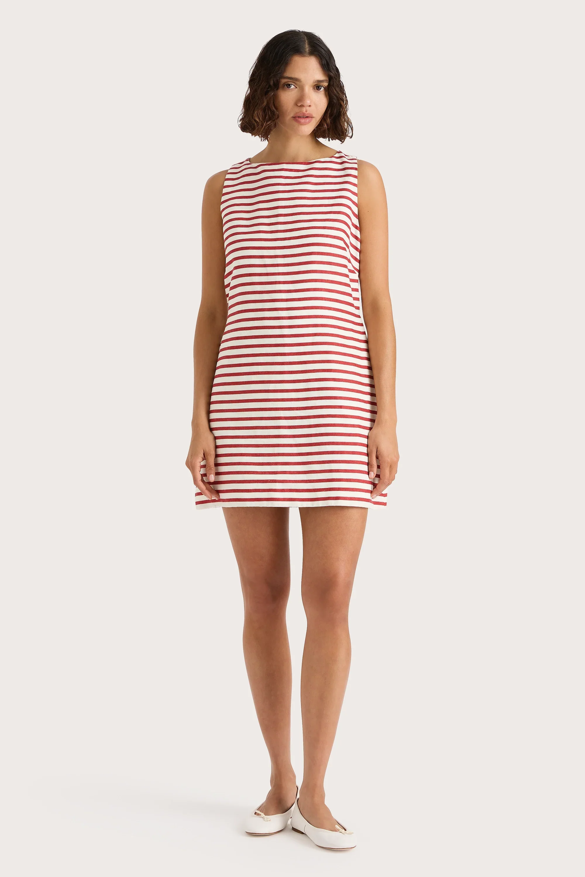 Faithfull - Kelly Mini Dress Breton Stripe Red - Final Sale