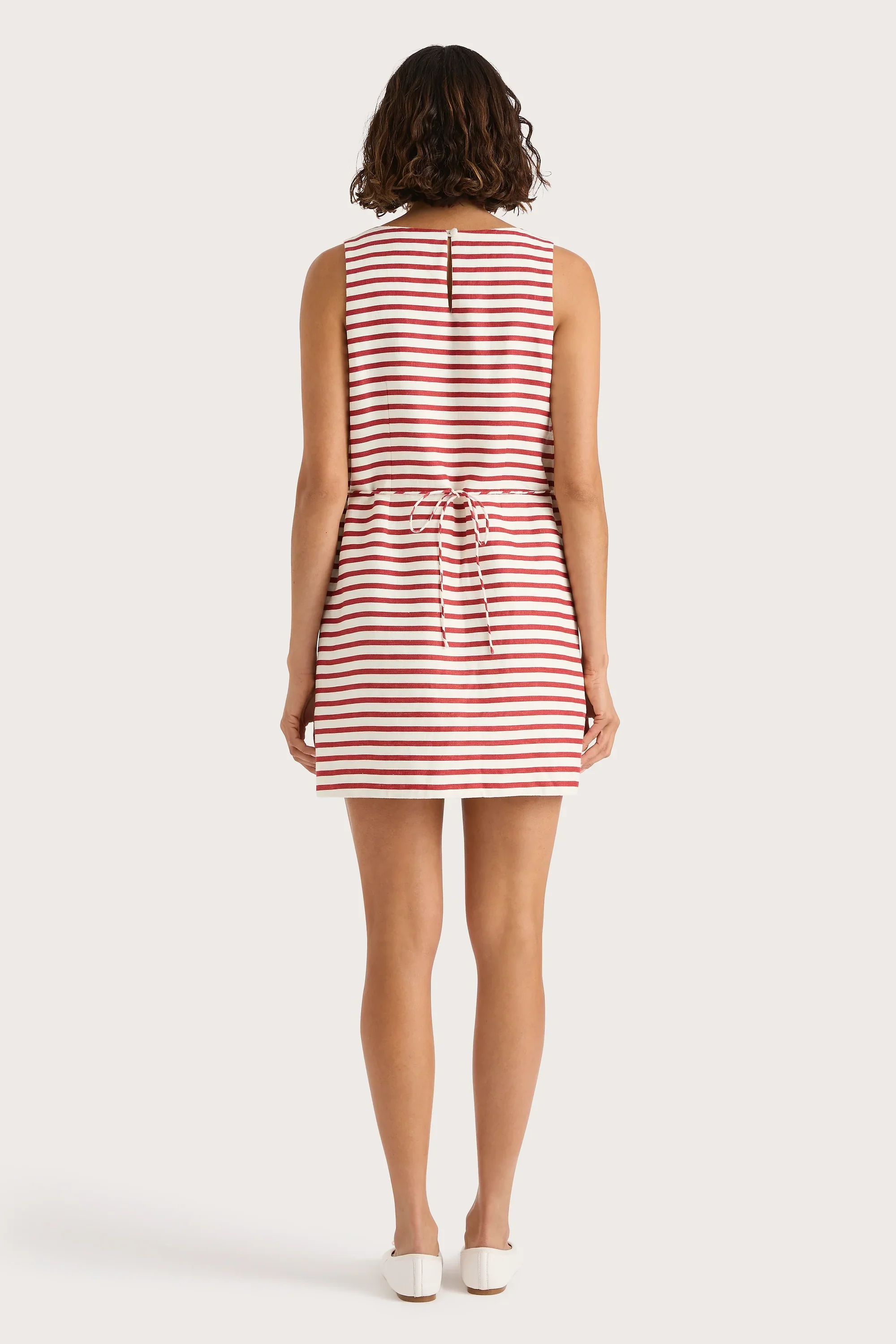 Faithfull - Kelly Mini Dress Breton Stripe Red - Final Sale - Image 6