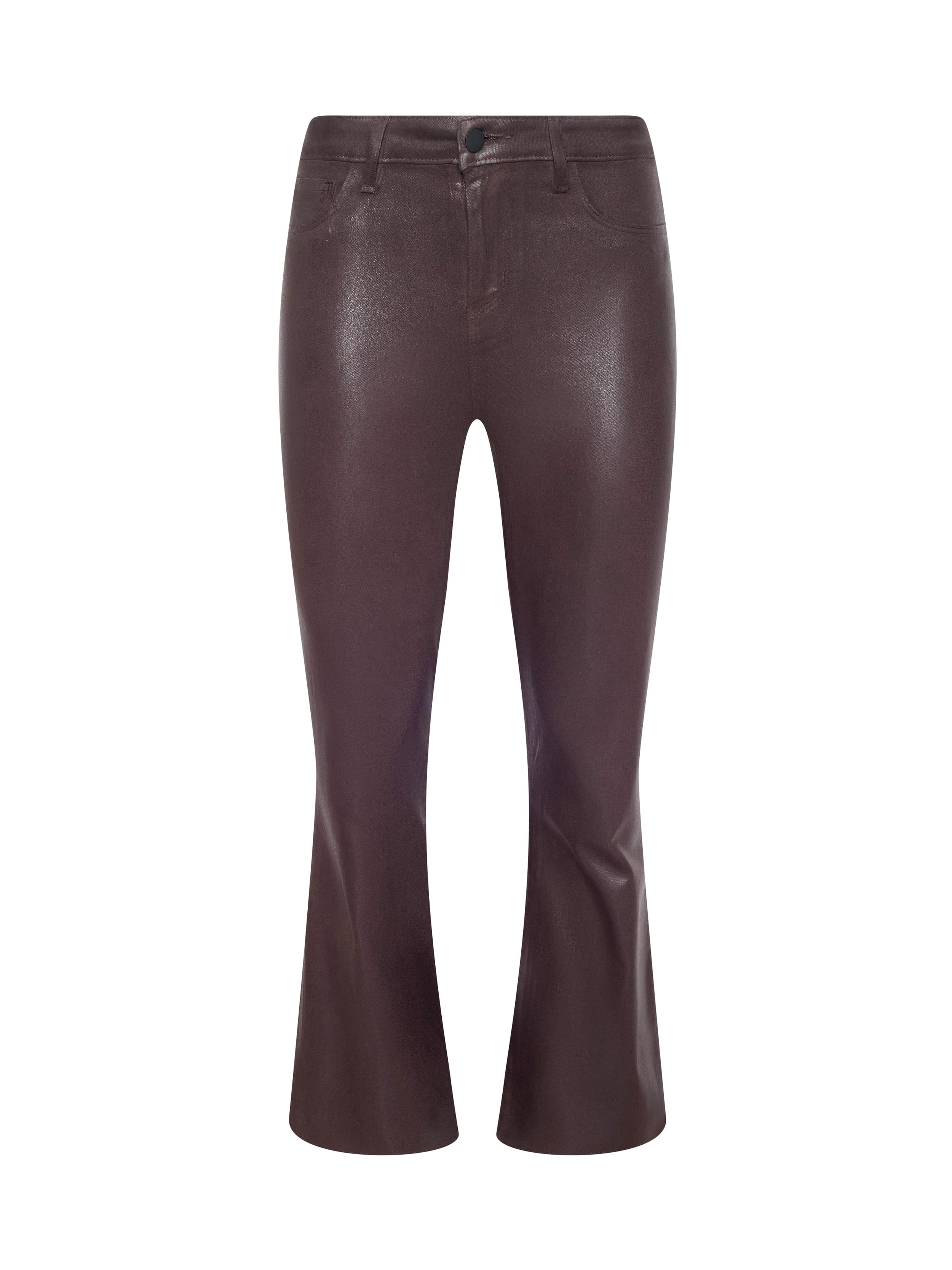 L'AGENCE - Kendra Coated Cropped Flare Jean - Image 12