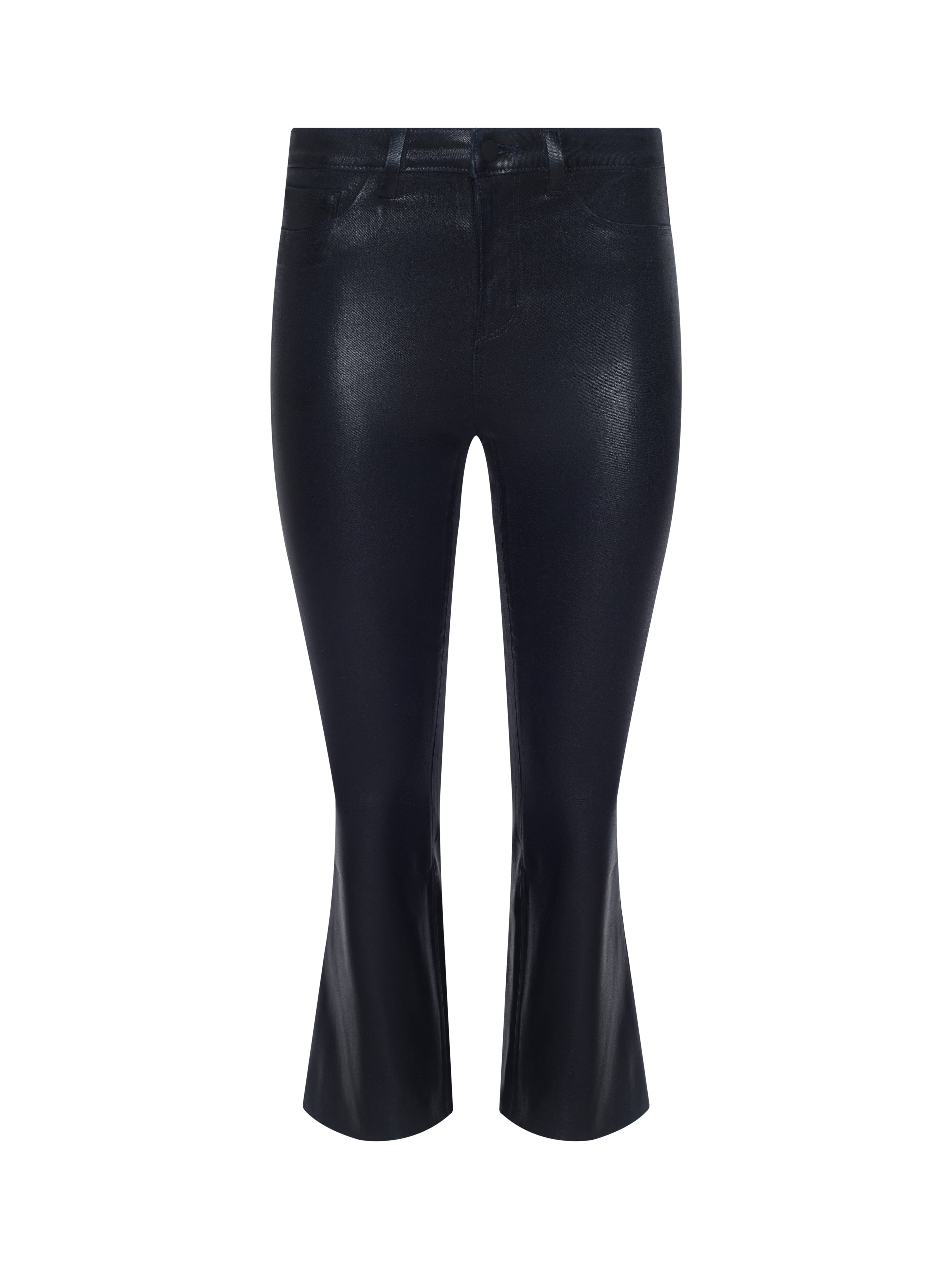 L'AGENCE - Kendra Coated Cropped Flare Jean - Image 6