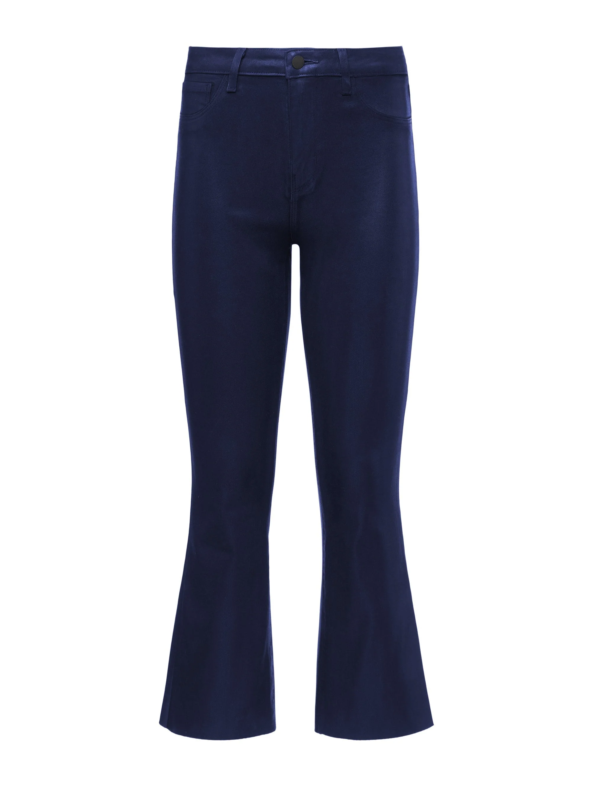 L'AGENCE - Kendra Coated Cropped Flare Jean - Image 10