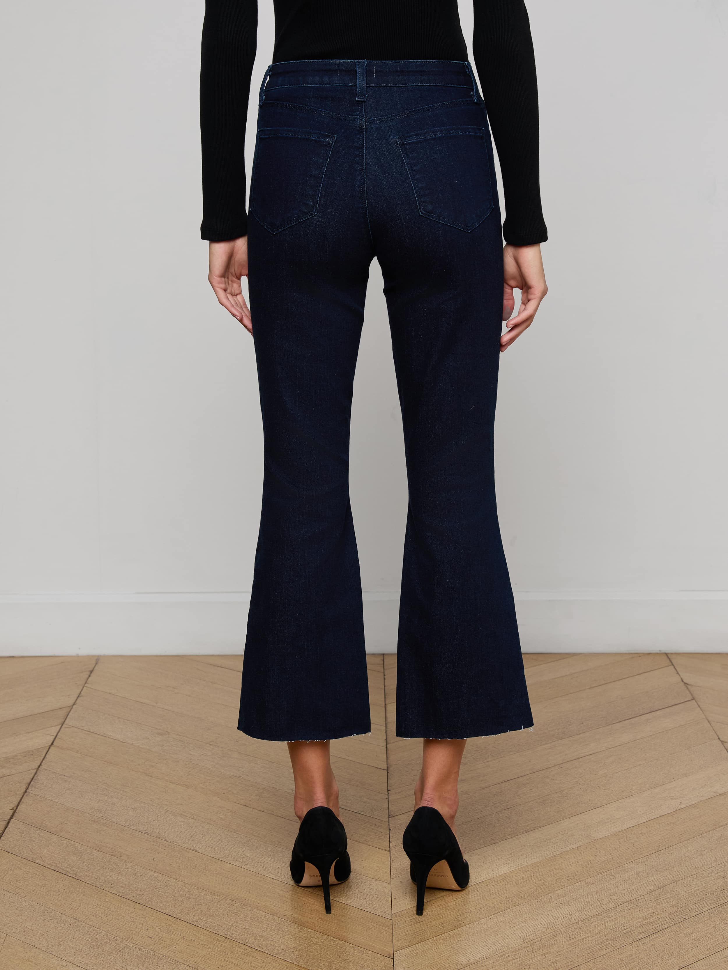 L'AGENCE - Kendra Cropped Flare Jean - Image 11