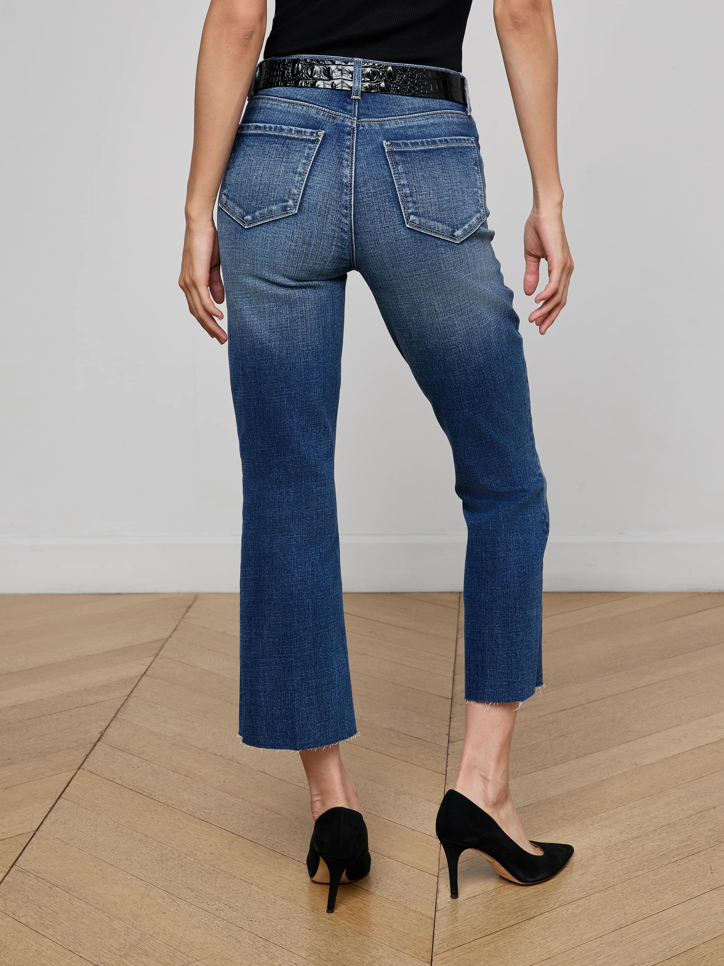 L'AGENCE - Kendra Cropped Flare Jean - Image 10