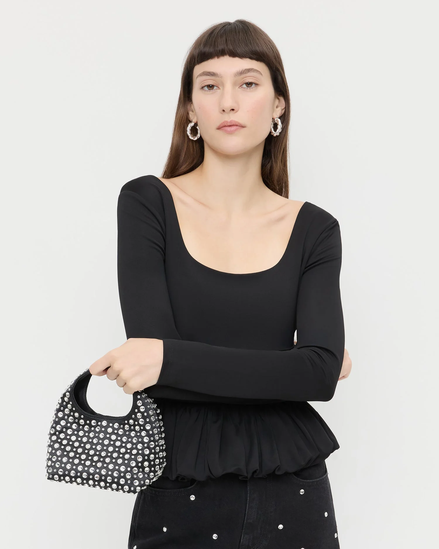 Loeffler Randall - Kenzie Black/Crystal Mini Bag - Image 5