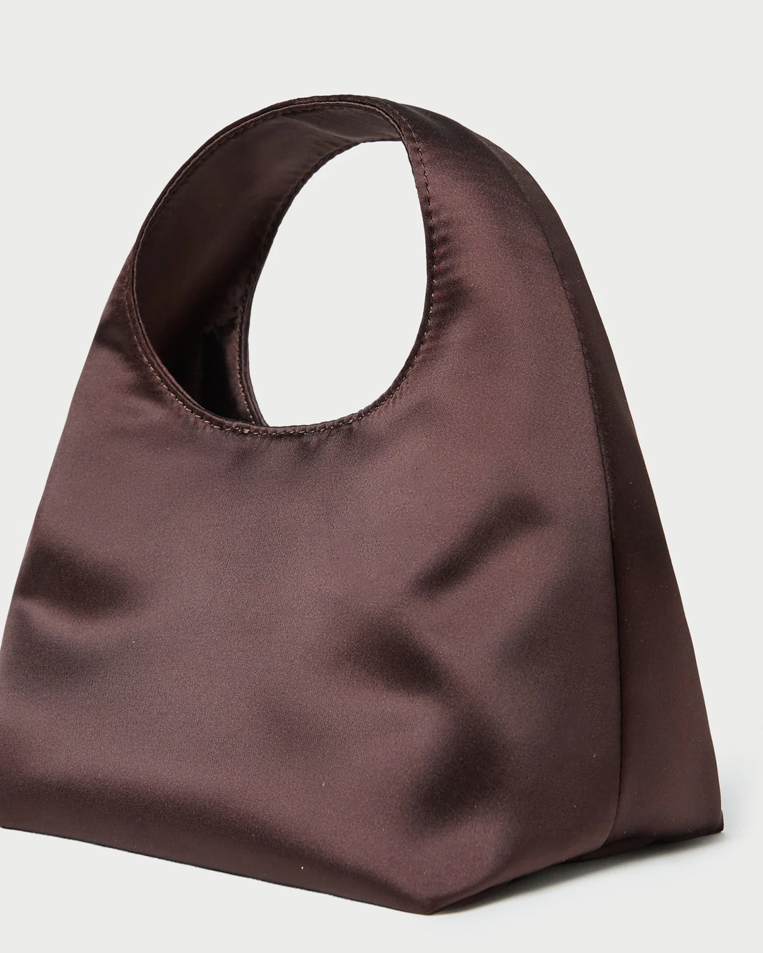 Loeffler Randall - Kenzie Chocolate Satin Mini Bag - Image 3