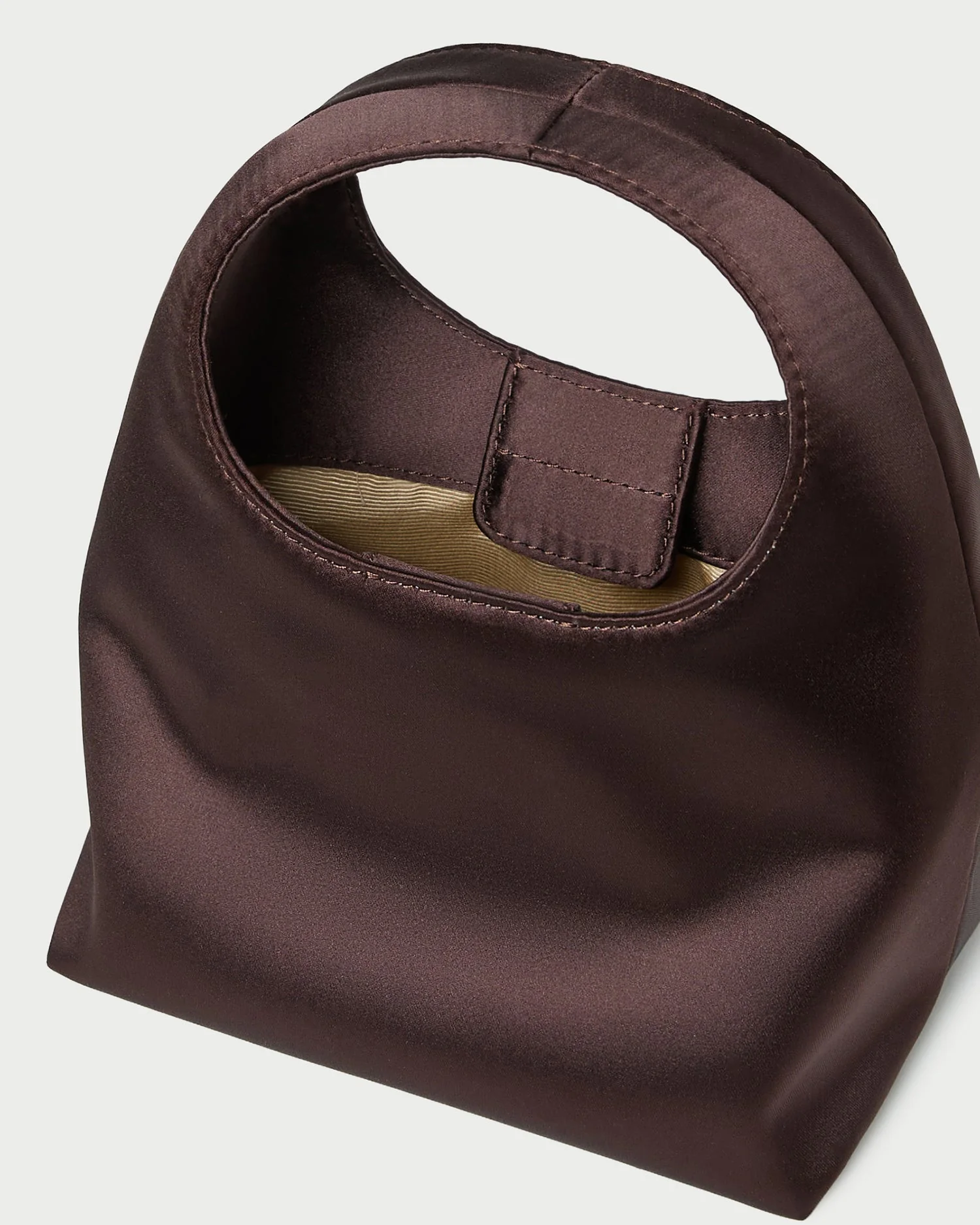 Loeffler Randall - Kenzie Chocolate Satin Mini Bag - Image 4