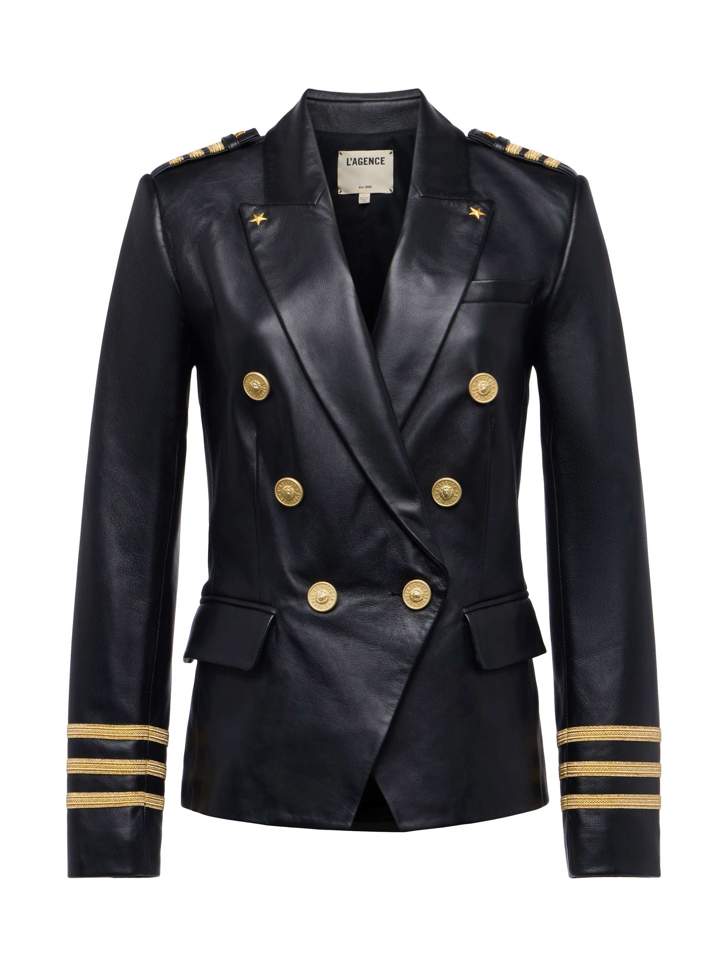 L'AGENCE - Kenzie Leather Blazer - Image 6